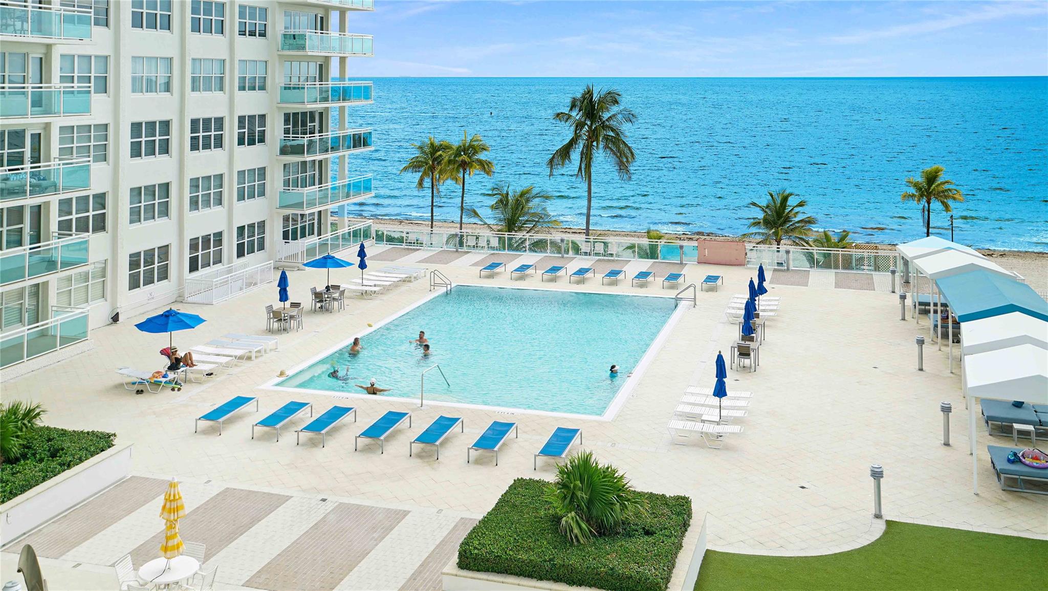 Experience direct oceanfront living on Fort Lauderdale's Galt Ocean Mile! This spacious 2-bed, 2- bath condo features open kitchen with SS appliances and granite countertops, renovated bathrooms with custom vanities, washer/dryer, breathtaking ocean views, a private balcony, semi private elevator and underground parking. Enjoy deeded beach access and a prime location steps from shopping, dining, and conveniences at Galt Mile Plaza. Playa Del Mar offers top-notch amenities, including a pool, fitness center, clubhouse, and 24/7 security. Fort Lauderdale is famed for its vibrant waterfront lifestyle, with world-class beaches, upscale dining, boutique shopping, and endless outdoor activities. With walkability, water taxi access, and nearby trolley services, explore South Florida effortlessly.