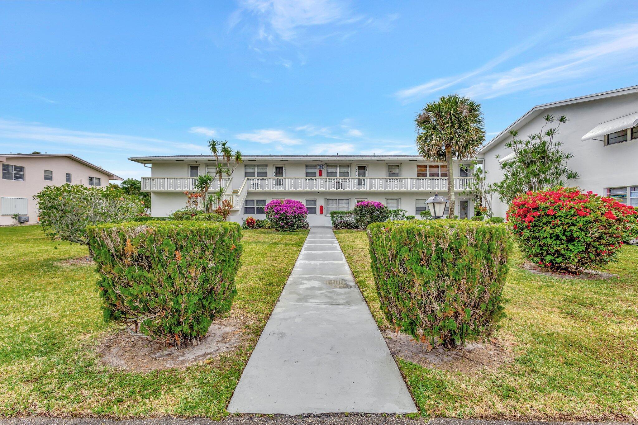 MOTIVATED SELLER! MAKE AN OFFER 1BED/1.5 BATH FURNISHED END CORNER UNIT ON 2 ND FLOOR LOCATED fN CENTURY VILLAGE A GATED COMMUNITY HOUSING FOR ACTIVE 55+. LARGE 16 INCH TILED FOORING THROUGHOUT,CENTRAL AIR , COMFY FURNITURE. GREAT LOCATION NESTLED ON A QUIET STREET. SHORT WALK TO THE CLUBHOUSE AND wTHE HASTINGS FITNESS CENTER,RENTABLE AFTER. 1 YEAR OF OWNERSHIP. Roomy closets,, laundry room, assigned parking spot plus visitor parking available; local bus for errands/shopping both within & outside the Village. COME AND ENJOY RESORT STYLE LIVING Clubhouse with theater, shows, movies, craft and card rooms, billiards, aerobics, yoga, and dance classes. GREAT LOCATION: close to shops, restaurants, PBI airport and beach