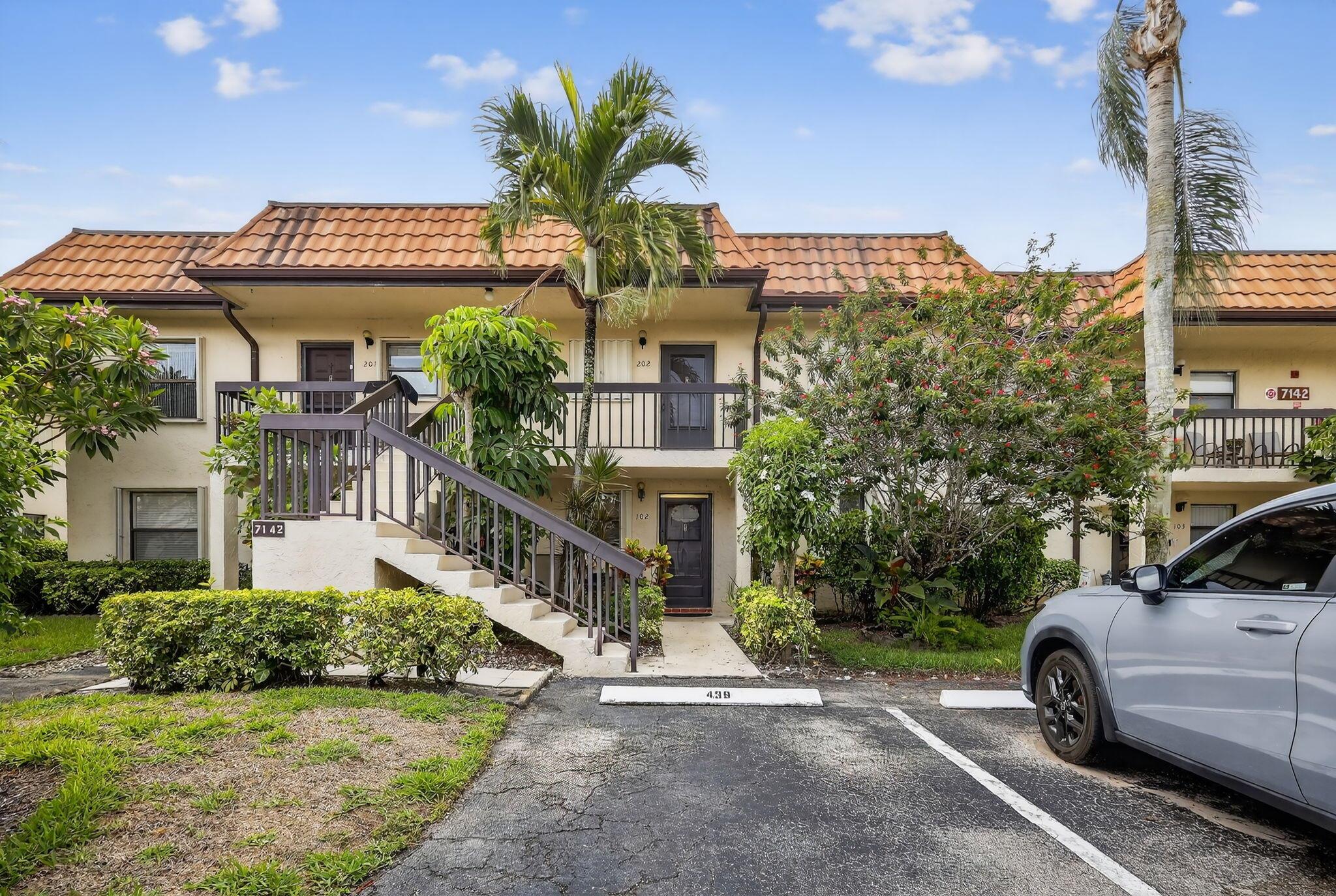 Welcome to this beautifully updated 2-bedroom, 2-bath condo located in one of Lake Worth's most desirable developments. This spacious home features a bright, open floor plan with modern finishes throughout. The updated kitchen offers sleek cabinetry and ample counter space, while the comfortable living and dining areas are perfect for relaxing or entertaining.Enjoy the convenience of your own in-unit washer and dryer, as well as two generously sized bedrooms, each with ample closet space. The primary suite includes a private bath for added comfort.Nestled in a well-maintained community with lush landscaping and great amenities, this condo offers the perfect blend of style, convenience, and location--just minutes shopping, dining, beaches, and major highways.Move-in ready