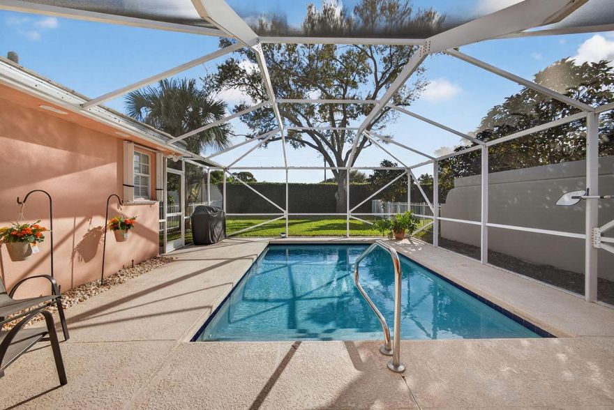 Experience the renowned quality of a DiVosta-built home, meticulously maintained and ready for your finishing touches. This bright, open floor plan is bathed in natural light and features elegant Italian tile throughout. The split floor plan features large bedrooms. The 2nd BR has a door that instantly turns it into a private suite.

Major capital improvements provide total peace of mind: Roof (2017), A/C (2021), Water Heater (2025), and fully replaced piping. The kitchen boasts 2019 appliances and flows into a seamless living space. 

The outdoor space is a Florida retreat with a covered lanai, expansive backyard and a heated pool. Combining structural integrity with a prime layout, this home offers a rare opportunity to move in with confidence and customize to your taste.