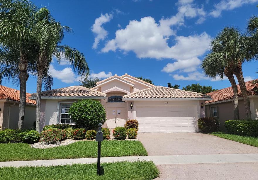 Look no further! Ponte Vecchio's Boynton Beach a 55+ Community.  A Pristine Home with an enclosed lanai and a Lovely Lake View!!! This is a HUD Case# 095-029273. Sold ''AS-IS'' without any guarantee or warranty. Federal law prohibits housing discrimination based on your race, color, origin, religion, sex, family status, or disability.