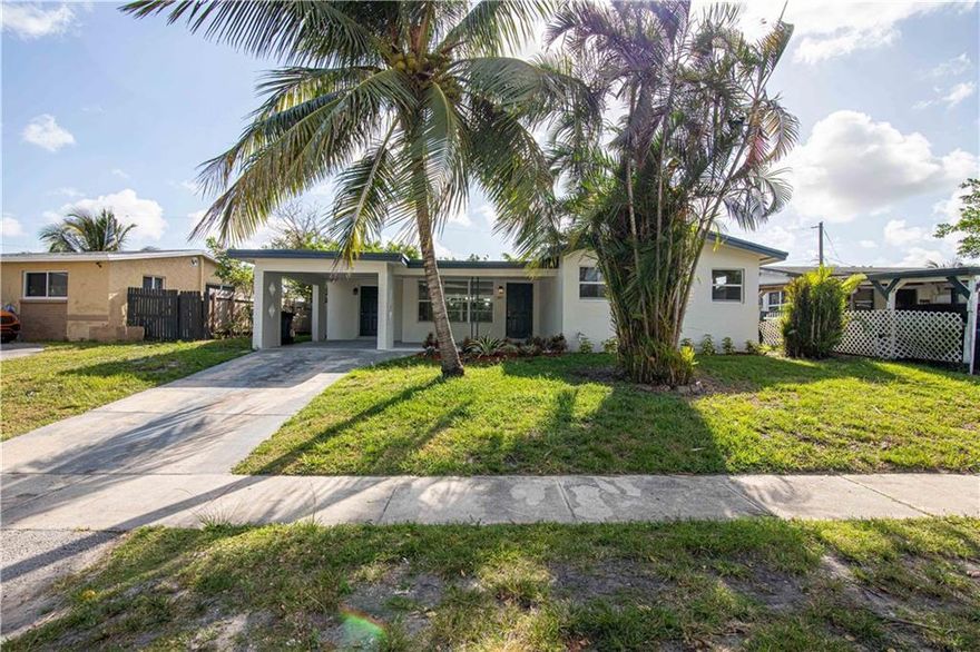 Beautifully updated, 3 BR/2 BA home. New SS appliances will be installed at closing.  Room for a pool in the backyard.  Convenient to major highways, shopping and airport.  15 minute drive to the beach.