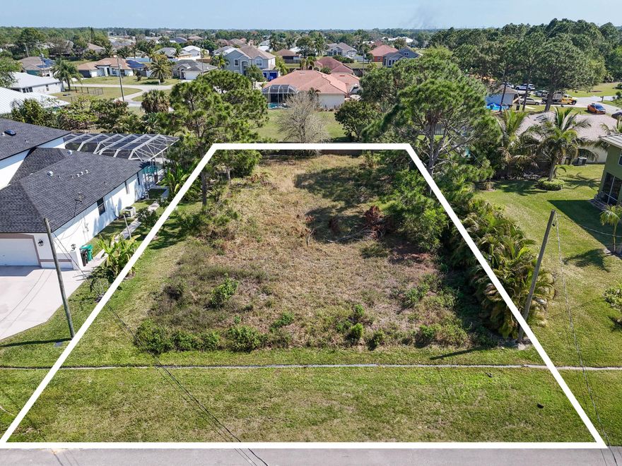 RARE FIND in the sought after Torino area! Lot  is surrounded by beautiful new homes, offering an excellent location to build your dream home.SOIL TEST, SURVEY & CURRENT ENVIRONMENTAL  STUDY COMPLETED ( 10K).Minutes from St Lucie Mets stadium, top restaurants, shopping, golf courses, and more.Convenient access to I95 and the Floridas Turnpike  makes community a breeze. Don't miss this prime opportunity to create your perfect home in a thriving community.A fantastic opportunity for builders or buyers seeking to create their dream home on this prime lot, offering great potential in a very desirable location.