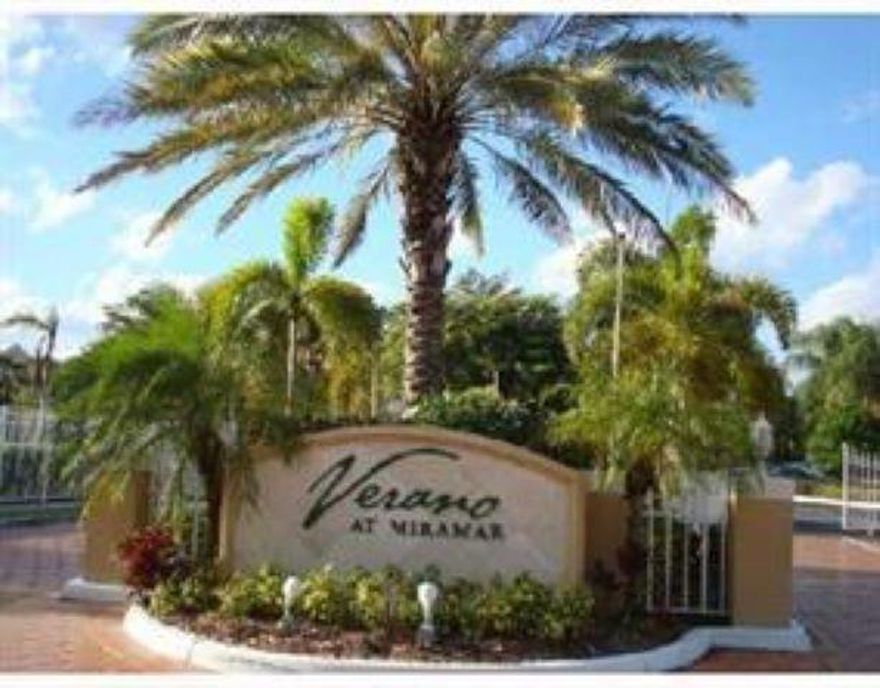 Very well maintained apartment 2/2, downstair in a very quiet gated community. The apartment is occupied until November 30th. There is a community pool, gym, playground for kids and the location is very functional because of Walmart, Sam's Club, Walgreens, President Supermarket, Broward College, North Perry airport, and much more. Bring your clients and let's do a deal. WATER IS NOT INCLUDED.