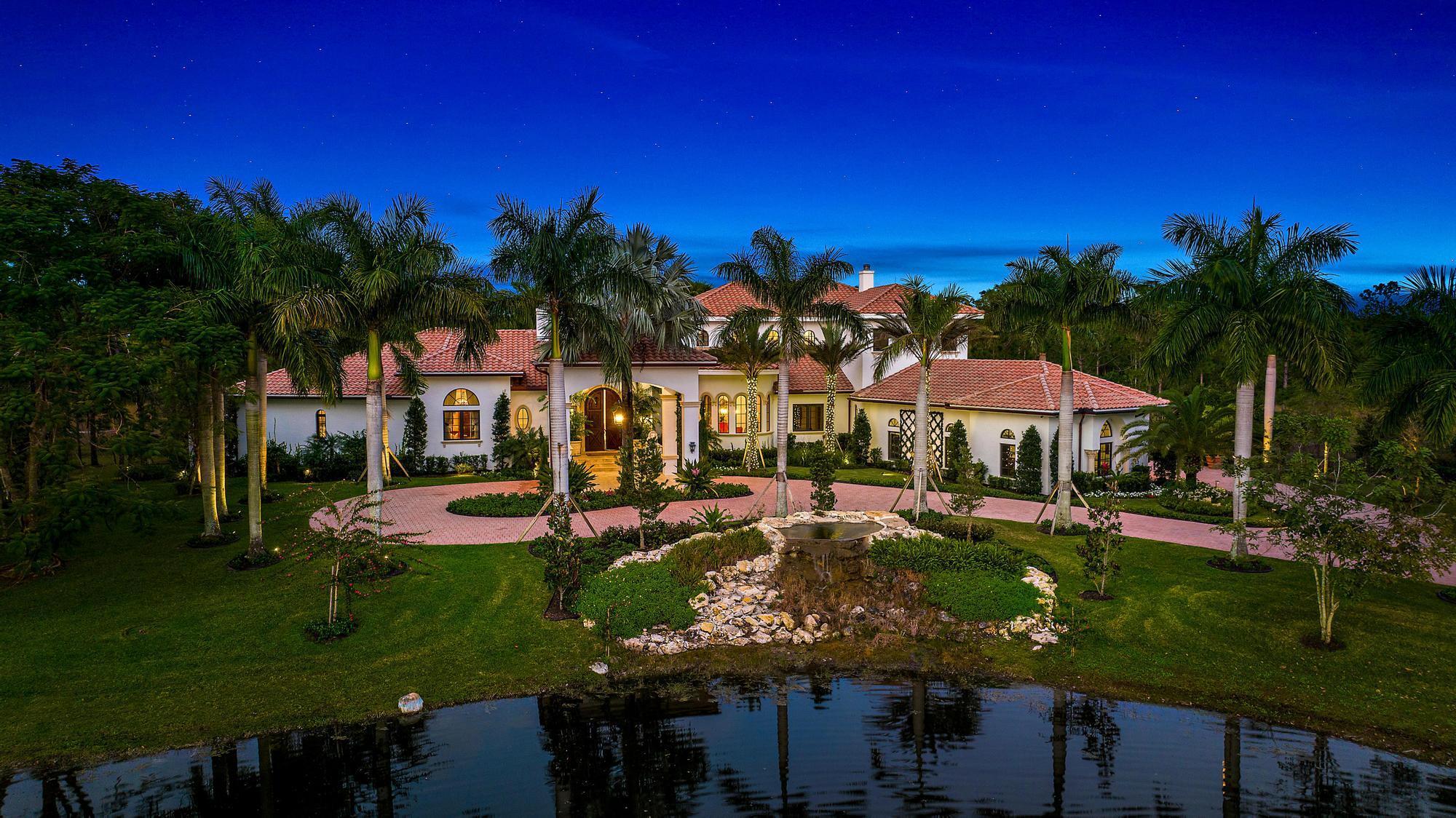 Welcome to 1300 SE Ranch Rd., a luxurious retreat nestled in the heart of Jupiter, Florida in Ranch Colony, a private gated community with 24 hour manned security that is home to the exclusive Dye Preserve Golf Club and miles of equestrian trails- all surrounded by a beautiful wildlife and nature preserve. This exquisite 22-acre estate epitomizes Palm Beach elegance and sophistication, having recently undergone a meticulous, high-level renovation. The residence boasts spacious living areas adorned with custom millwork, designer lighting, and premium finishes, including Waterworks fixtures throughout. The home features 5 bedrooms, 6.5 baths, a state-of-the-art theater and sound system, gym, home office, and much more.
