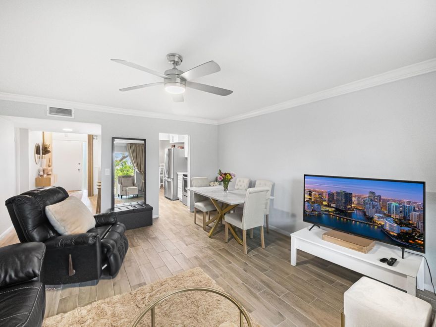 Located in the La Placida community, this bright and spacious 2-bedroom, 2-bathroom condo offers a comfortable and convenient lifestyle. This top-floor unit is pet-friendly and allows leasing, making it a great opportunity for both homeowners and investors. Shopping, schools, and major highways are just moments away, and people of ALL AGES are welcome! The unit features an updated Kitchen, new ceiling fans and an updated smooth-textured ceiling in the common areas. There is a communal washer and dryer available on the same floor.