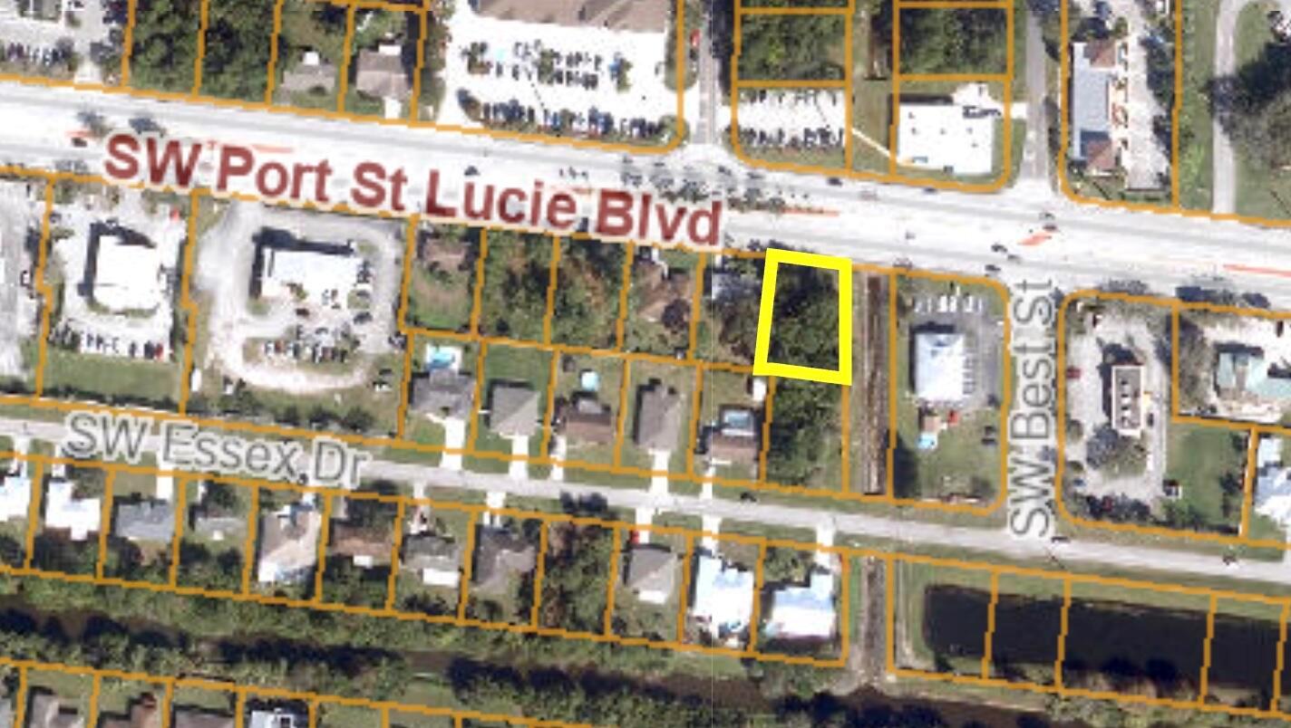 Standard lot on Port St Lucie Blvd! must be sold with back lot on on Essex, Great corner double lot potential on the Boulevard! fantastic model home potential.$169900 per lot - must be sold together.Please note that owners will NOT accept ASSIGNABILITY, only in special circumstances.Possible owner financing option.