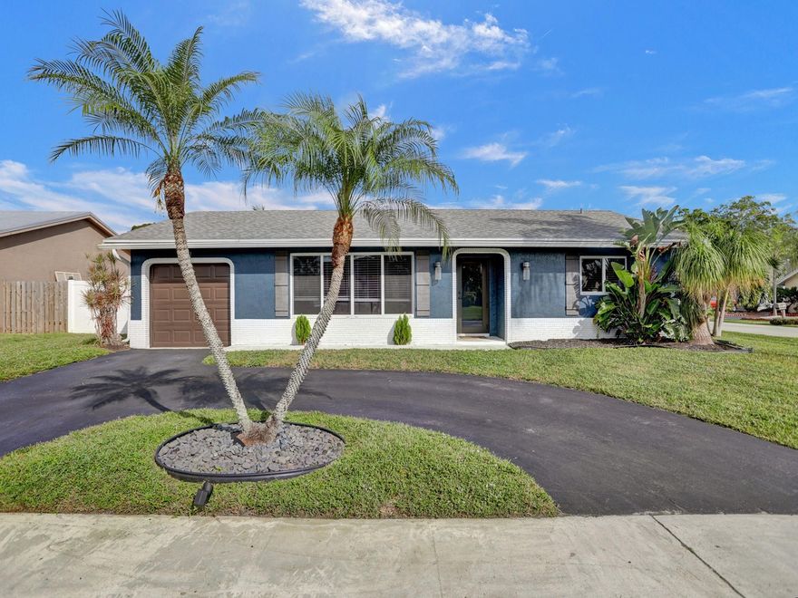 Welcome home to your updated corner lot with a brand new pool. You will fall in love from the second you walk through the front door. The open concept and high ceilings has the perfect indoor / outdoor flow to your large back yard perfect for entertaining friends and family. All hurricane impact doors and windows for peace of mind and a 2018 roof to keep the insurance costs down. You will absolutely love this neighborhood!  Call to schedule your private showing today!