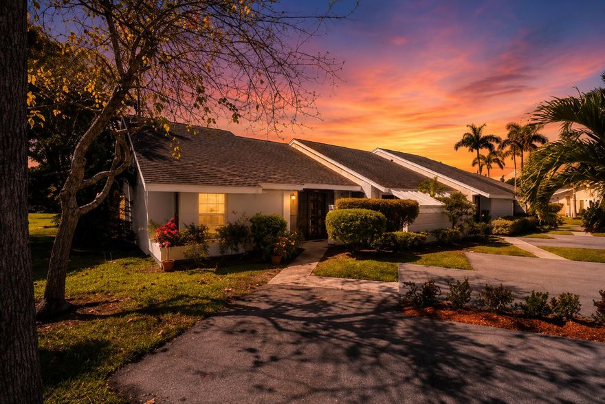 Looking for a Boca Raton address on a budget.... look no further this villa is calling your name.  The first thing you see when you walk in isn't the villa it's the water. Straight through the sliding glass doors, a full pond view. No rear neighbors. No parking lot. Just open water, and it's there every morning from the Florida room while the sun comes up over the pond.Original condition and priced as the lowest active listing in Waterberry. Renovated units in this community close 100k higher than this one is listed at. Its once you make it yours its very turn key and head back North as the HOA covers lawn, exterior maintenance, cable, and full clubhouse access. Grocery shopping...no problem as Publix at the front gate. Beach eleven miles. Two pets up to twenty pounds each permitted.  You've seen the pond. You know the price. Here's what that number actually buys and what your days look like once you're here.  The Renovation Math The floor plan is a classic split-bedroom layout — primary suite on one side, guest bedroom on the other, living space open through the middle. Vaulted ceilings throughout. Tile floors. Pass-through kitchen window. The enclosed Florida room runs the full width of the back of the villa — that's where the pond view lives, and it's there from the kitchen, the living room, and the porch at the same time. The kitchen and bathrooms are original 1985. Functional and ready for whoever buys this to gut and make modern. That's the play. A realistic kitchen and bath renovation runs $50,000 to $80,000. Recent closed comps in this same community show a return of $80,000 to $125,000 in added value at resale. The gap between $250,000 and $475,000 in Waterberry isn't a mystery — it's a renovation. The data is in the closed sales, not in a projection. Call before you visit and I'll send the comp sheet.  What the HOA Actually Covers You already know the HOA covers lawn, exterior maintenance, and cable. Here's the full list most buyers don't read until they're under contract. HOA dues run $254 to $308 per month. That covers cable TV, lawn care, all exterior maintenance, exterior painting on approximately a seven-year cycle, parking, security, and trash removal. Read that as a cost you are not writing a separate check for — no lawn service bill, no exterior painting bill, no roof maintenance call after a storm. On top of that: full access to the Waterberry clubhouse. Heated pool and hot tub, sauna, fitness center, lighted tennis courts, shuffleboard, library, and billiards room. The social calendar runs year-round — movie nights, card games, book clubs, live shows, holiday parties, and organized group trips. This isn't a quiet community where nothing happens. The residents show up. If you want to participate the calendar is full. If you want the pond-view porch and to be left alone, that's equally available. Residents also have access to the broader Boca Chase amenities beyond the Waterberry clubhouse — additional pools, walking and biking trails, basketball courts.  What Your Days Look Like Mornings start on the Florida room. Coffee, pond, sunrise. That's the routine and it doesn't require a car. Two minutes from the front gate, Publix is at Clint Moore and 441. In that same corridor: Café Landwer for breakfast — Israeli-Mediterranean, outdoor seating, regulars here twice a week. Villa Rosano on Clint Moore for Friday night Italian. Il Fiore West Boca on Yamato Road is five minutes for real pizza — if you're from New Jersey or New York this is the answer. Lazy Dog Restaurant & Bar on Glades Road is ten minutes south for a proper dinner or Sunday brunch when the kids fly down from up north. Mizner Park in downtown Boca is 15 minutes east. Atlantic Avenue in Delray Beach is 20 minutes north. Red Reef Park beach is 11 miles — reef-protected, calm water, about 18 minutes without traffic. These are the beaches locals use, not the tourist-heavy ones further south.  If You're Bringing a Dog Boca Raton was certified a Better Cities for Pets city in 2024. The walking and biking trails inside Boca Chase give you a morning loop right from the front door. Mizner Bark Dog Park is 15 minutes east — over two fenced acres, off-leash, separated by size. Bark Beach at Spanish River Park runs off-leash hours on weekend mornings right on the Atlantic. And Lazy Dog on Glades Road — already ten minutes away for dinner — has an actual dog menu. Two pets up to 20 pounds each. For most buyers traveling with a small dog, that question is answered before they finish asking it.  Distance Reference DestinationTimePublix2 minCafé Landwer / Villa Rosano3 minIl Fiore West Boca5 minLazy Dog Restaurant & Bar10 minMizner Bark Dog Park15 minDelray Marketplace15 minMizner Park / downtown Boca15 minAtlantic Avenue, Delray Beach20 min northRed Reef Park / beach18 minPalm Beach International Airport30 minFort Lauderdale Airport35 minMiami55-65 min south  Who This Works For A buyer who wants a Boca Raton address in a gated community, has a renovation budget, and understands what the gap between entry price and renovated comp in the same community represents. A snowbird who wants low-maintenance living that builds value while they're gone part of the year. Someone with a small dog who needs a real answer on the pet policy before they waste a trip down. Doesn't work if move-in ready is the requirement. That inventory exists in Waterberry — it's priced $100,000 to $225,000 higher. Worth knowing before the showing.  What to Check Before You Offer Pull the estoppel. Review the HOA reserve fund. Ask specifically about capital improvement projects planned in the next 24 months — that question before the offer is the one that protects you. Check the FEMA flood zone designation for this parcel. Inspect roof, AC, and plumbing — 1985 build. Confirm the HOA approval process and timeline before going under contract. HOA covers the building exterior. Buyers carry HO-6 interior insurance, typically $800 to $1,400 a year. Florida Homestead Exemption applies to primary residents only — snowbirds maintaining a Northern primary residence do not qualify. Verify with your tax advisor before closing. In business since 1996. Over 1,500 homes sold in Palm Beach County. Call before you visit — I'll send the comp sheet and the three questions to ask the HOA manager before you write an offer.  Frequently Asked Questions What do renovated villas sell for in Waterberry? Renovated villas in Waterberry have been closing between $330,000 and $475,000. Original-condition units close in the $250,000-$290,000 range. The gap is the documented equity opportunity for a buyer who renovates. What does the HOA cover at Waterberry? HOA dues of $254-$308 per month cover cable TV, lawn care, all exterior maintenance, exterior painting approximately every seven years, parking, security, trash removal, and full access to the Waterberry clubhouse — heated pool, hot tub, sauna, fitness center, lighted tennis courts, shuffleboard, library, and billiards room. Are pets allowed at Waterberry at Boca Chase? Yes. Two pets permitted, up to 20 pounds each. Mizner Bark Dog Park is 15 minutes east, Bark Beach at Spanish River Park allows off-leash dogs on weekend mornings, and walking trails inside Boca Chase are accessible directly from the community. How far is this property from the beach? Red Reef Park in east Boca Raton is approximately 11 miles, about 18 minutes in normal traffic. Reef-protected, calm water. Bark Beach at Spanish River Park allows off-leash dogs on weekend mornings with a permit. What airports are closest? Palm Beach International Airport approximately 30 minutes. Fort Lauderdale Hollywood International approximately 35 minutes. Miami International approximately 55-65 minutes south. What should I check before making an offer? Pull the estoppel and review the HOA reserve fund. Ask about capital improvement projects planned in the next 24 months. Confirm the FEMA flood zone designation. Inspect roof, AC, and plumbing