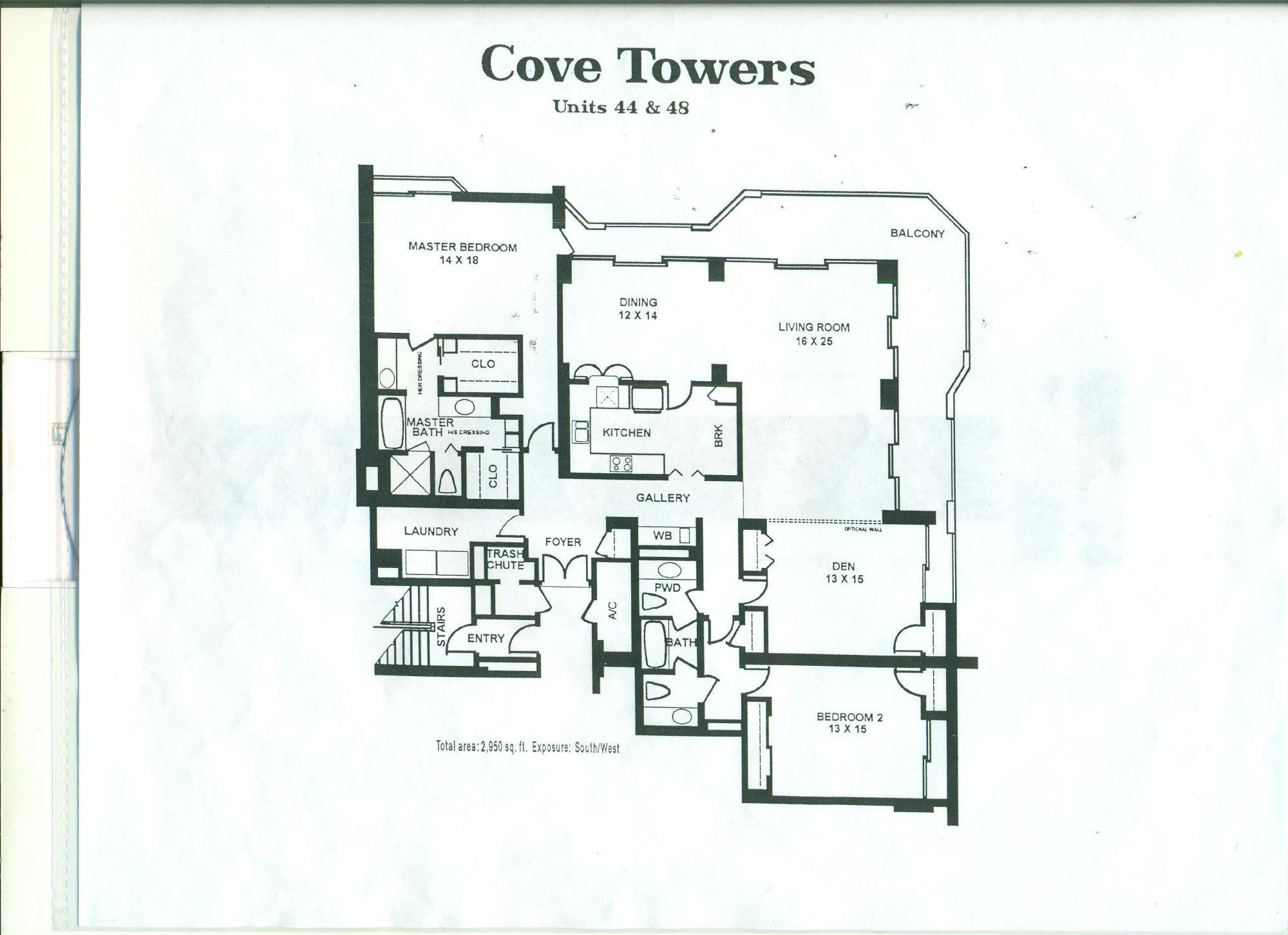 Towers condominium Association, Old Port Cove - Residential Lease
