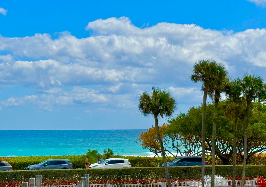 Wake up to the ocean and the beach! Tastefully decorated 2 bedroom, 2 bath with ocean views. Furnished seasonal lease for the 26/27 season. Open and spacious layout in one of Jupiter Beach's most coveted boutique buildings. Perfectly located in close proximity to everything in Jupiter. Freshly updated amenities including a tennis / pickleball court, great gym, steam room, sauna, resident club room, party kitchen, and game room. This unique atrium-style building only has 58 units. The atrium entry with its lush plants and fountains is a truly special. There is a convenient parking space in the covered garage. Construction is underway of the new pool and deck area with direct access to Jupiter Beach.