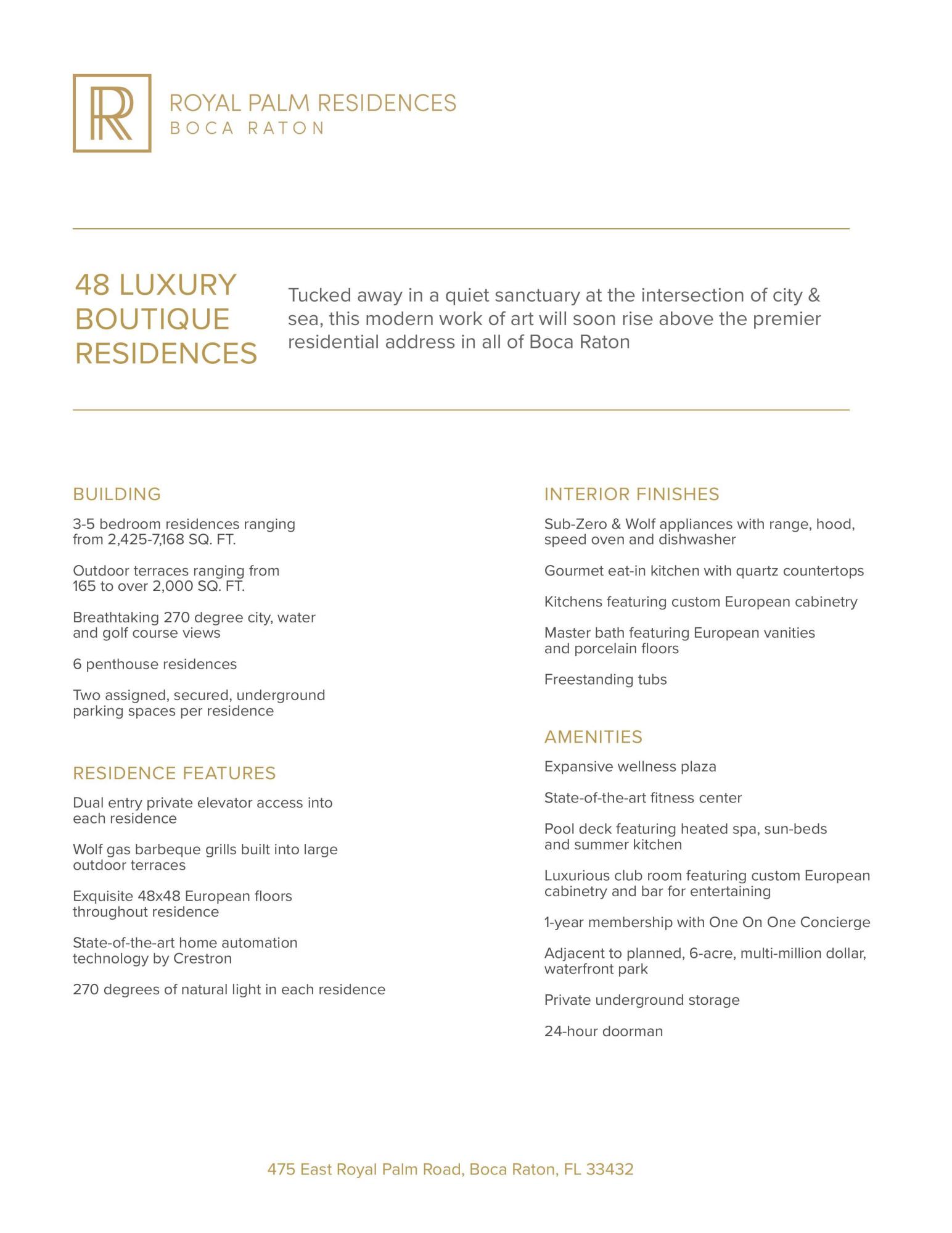 Royal Palm Residences - Residential