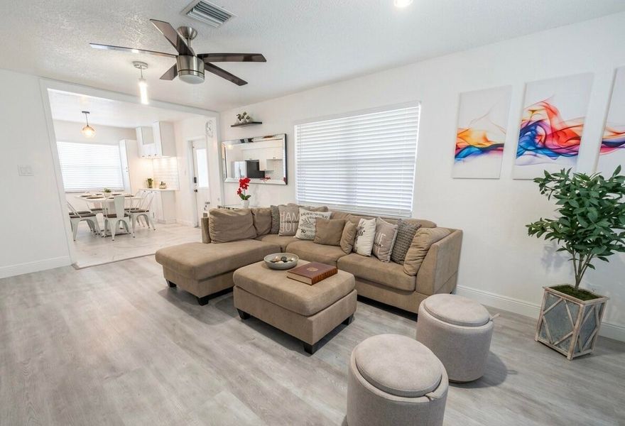 Rare opportunity to own an updated, turnkey duplex in Poinsettia Heights. This high-performance asset features two spacious 3BR/2BA units with a new roof (2022) and modern updates. The front unit generates $3k-$5k/mo as a successful STR, while the back unit recently commanded $3,950/mo and includes a separate private office.  Sold with the option to be fully furnished. Features include separate meters, two private backyards (back unit turfed), an outdoor screened workout space, and a 6-person jacuzzi. Enjoy a "Walker's Paradise" steps from Trader Joe's, Publix, and US-1 dining. Minutes from Las Olas and the beach, this is a hidden gem for maximizing yields in a high-appreciation neighborhood. Schedule your showing today! Contains both 1524-1526 addresses, one for each unit of duplex. A great opportunity for investors to turn this large property into a SFH, with neighborhood comps around $2M.