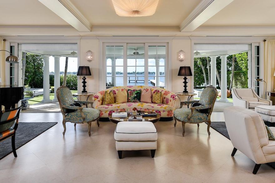 Palm Beach Waterfront Living at it's Finest.  Elegantly Remodeled State of the Art Maurice Fatio Landmark Home. Ideally located in the Estate Section of Esteemed Palm Beach. Main Residence overlooks Private 100ft Dock. Main House and Guest house each having private pools. Outstanding Views and Privacy. Timeless Elegance with a modern flare. Current Appraisal available.