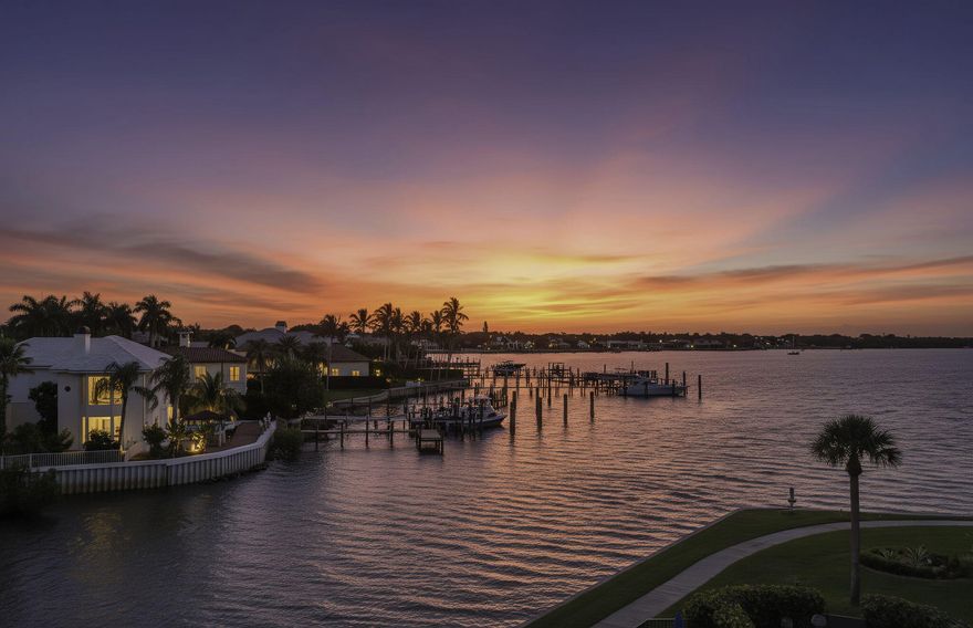 Discover a rare opportunity to own a beautifully updated, fully furnished 3-bedroom waterfront condo in the gated community of Twelve Oaks.  This move-in-ready residence offers dazzling sunrises from a private screened balcony and elegant interiors designed for effortless coastal living.  Twelve Oaks features a private marina with quick ocean access through the Palm Beach Inlet with no fixed bridges. The owner has a boat slip with a 13,500 lb boat lift that can be purchased separately.  Enjoy scenic oak-lined lanes, community pools, and a serene waterfront setting. All just minutes from world-class shopping, dining, golf, and some of the country's best beaches.