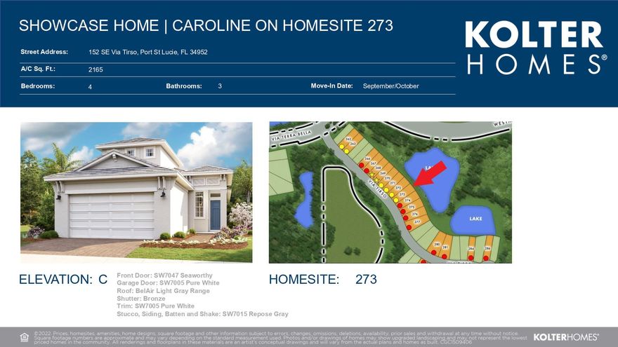 This 3 Bedroom, 3 Bath and Bonus Room on a second floor home features a  Kitchen with 42'' tall white cabinets, quartz countertop, under-cabinet lighting, and Moen spot-resistant stainless steel single bowl under-mount sink. Owner's Suite has upgraded carpet and quartz countertops in all bathrooms. Bonus room with a full Bath and closet.  This homesite is close to amenities, 12' wide and 11' tall slider views from Lanai with a lake view. Preserve can be found behind and across the street from this home, affording the best views combined with privacy. Rivella residents enjoy community amenities that include a Clubhouse with fitness center, lakefront pool, tennis courts and outdoor walking trails.