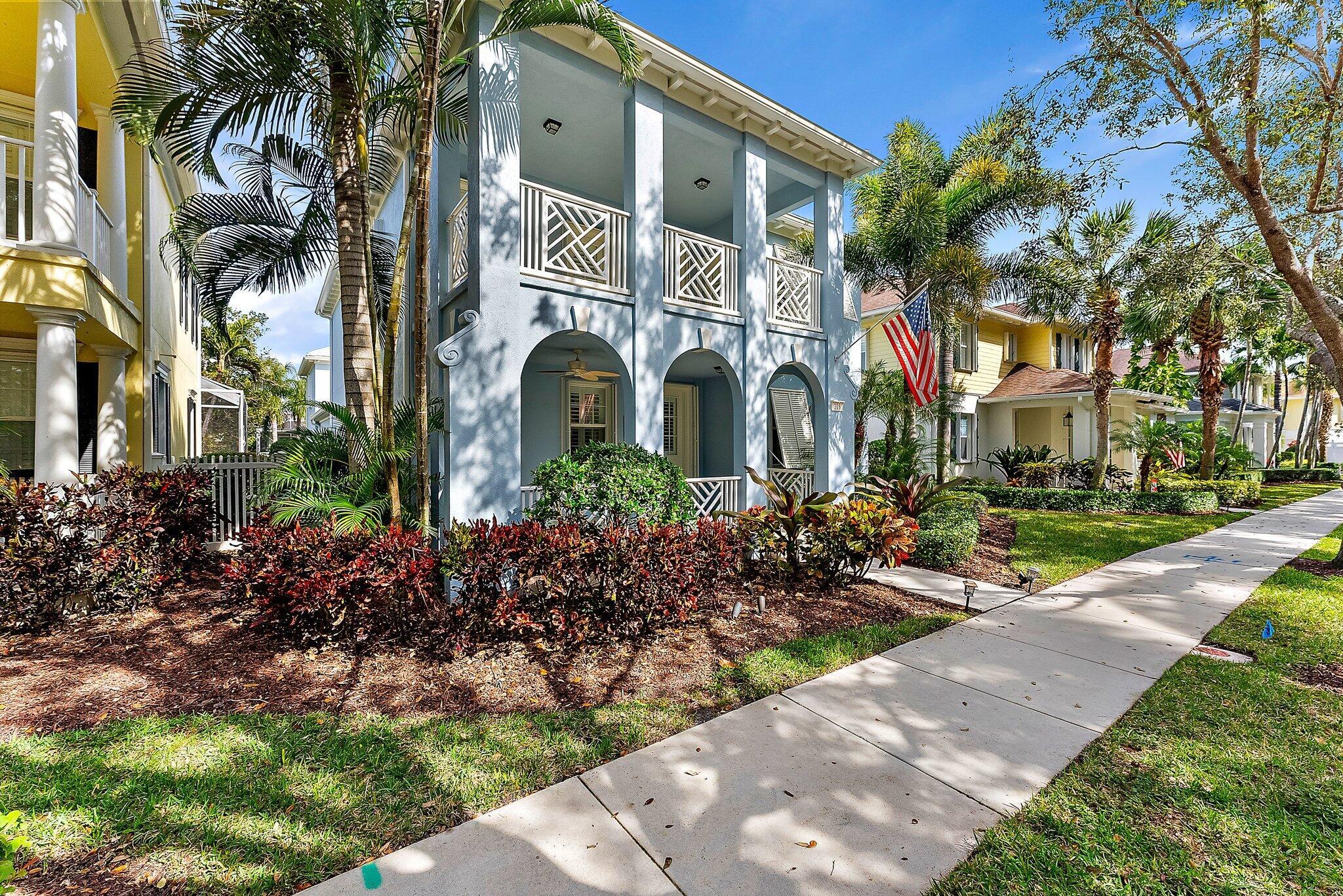 Welcome to this beautiful fully furnished Martinique home. All utilities are included! Featuring wood floors, granite counter tops in the kitchen, stainless steel appliances, crown molding and plantation shutters throughout. This gorgeous home offers a formal dining room, office/den, and an open floor plan kitchen as the perfect space to entertain and cook. The adjoining large family room opens up to a private courtyard patio with a screened in pool for plenty of room to entertain, play and lounge. The upstairs offer a large owners suite and 3 additional bedrooms. This home offers plenty of outdoor space with an large upstairs balcony, front porch and an extra large green area in front of the home.