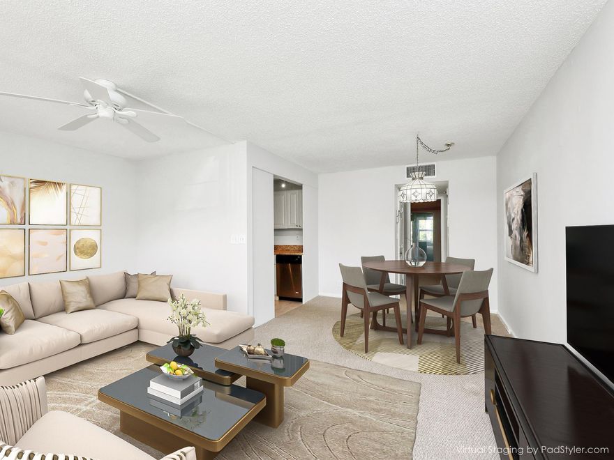 55+ONE BEDROOM WITH ONE & 1/2 BATHROOMS. REMODELED KITCHEN, UNIQUE LIGHTING FROM THE OPEN FLAT KITCHEN CEILING. WALK-IN SHOWER.  PANORAMIC WIDE LAKE VIEW FROM ENCLOSED PATIO WITH A DOOR TO ENJOY THE MANY SHADED TREES ON THE PARK BENCH OVERLOOKING THE LAKE & FOUNTAIN. CENTRAL PARK-LIKE SETTING IT'S PEACEFUL & MAGIGAL. *A/C REPLACED 9/2019-ONE OF THE BEST-RUN BUILDINGS FINANCIALLY AND GREAT CURB APPEAL.  LOW MONTHLY MAINTENANCE, APT PROFESSIONALLY CLEANED & PAINTED.  ALL ASSESSMENTS HAVE BEEN PAID=GREAT PARKING SPACE #123 VACANT EZ TO SHOW THIS 24/7 PATROLLED GATED COMMUNITY FEATURES: HEATED SWIMMING POOL W BARBEQUE STATION, 18 HOLE GOLF COURSE, CLUB HOUSE, RESTAURANT, TENNIS/PICKELBALL, 962 SEAT THEATER FOR MOVIES AND SHOWS, FITNESS CENTER, ZUMBA AND WATER AEROBIC CLASSES, BILLIARDS CENTER, 18 HEATED POOLS, RESISTANCE WALKING POOL,SAUNA, SHUTTLE BUS SERVICE, AND OVER 100 CLUBS TO MEET NEW FRIENDS AND ENJOY LIFE IN THE TROPICAL PARADISE OF WYNMOOR!