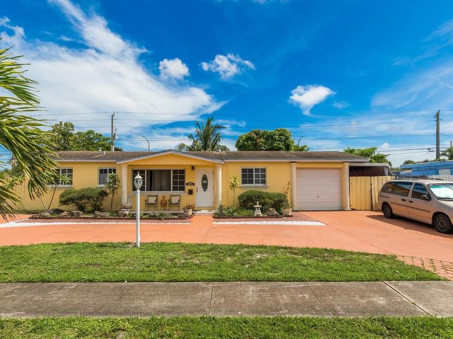 Welcome home! Impeccable one story home on a large lot with fruit trees in the shaded back yard. This bright home features 3 bedrooms and 2 bathrooms, tile throughout, renovated kitchen (2014) with all appliances from 2015 or newer. Windows and AC replaced in 2014/2015. Enjoy and entertain your guests on the patio and in the hot tub in the large fenced back yard. Great curb appeal with plenty of parking! Great location from schools, colleges, sports fields right off of Florida's Turnpike.