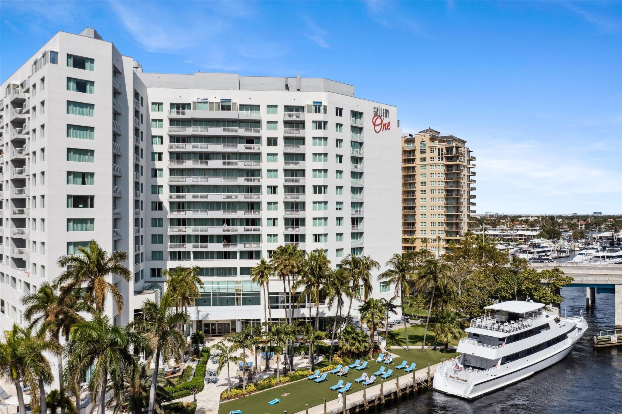 Luxury Waterfront Condo-Hotel at GALLERYone - A DoubleTree Suites by Hilton 📢 For the best information, when viewing on a property listing website, please do not click ''Agent'' or ''Schedule Online.'' Instead, scroll down and look for the listing broker. Welcome to GALLERYone - a DoubleTree Suites by Hilton Hotel, a premier condo-hotel residence in the heart of Fort Lauderdale! This exclusive unit features an eastern exposure, rare double balcony, and direct Intracoastal views--offering a perfect blend of luxury, convenience, and investment potential. Property Highlights: ✅ Vacation Rental Approved - Ideal for short-term rentals, investment income, or personal use ✅ Resort-Style Amenities: Waterfront heated pool with stunning views On-site restaurant & bar