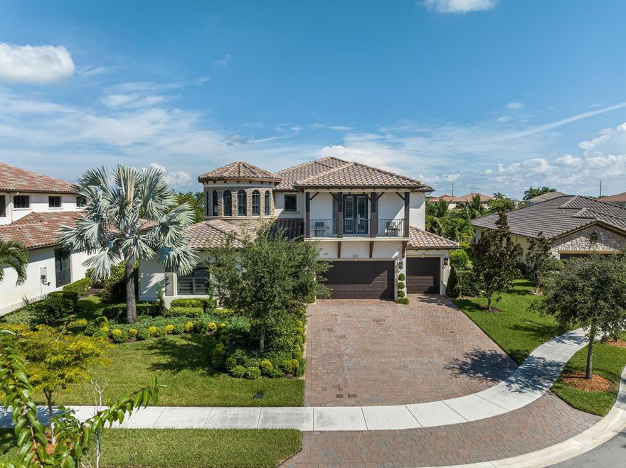 No expense spared! Stunning Orleans MODEL by CC Homes offers the finest in South Florida living! Exquisite 6,358SF, 6BR/5BA home boasts Italkraft kitchen w/ WOLF appliances (2 full-size ovens/gas range). 24x24 porcelain tile in main area/wood floors in bedrooms. Expansive Owner's Suite highlights a resort-style experience (frameless, glass enclosed spa with rain shower, body sprayers, stand alone tub & 2 water closets. Smart home - Legrand A/V system with controls for A/C, lighting, cameras, pool, and alarm. 500sf private access casita complete with bedroom, sitting area and wetbar. Exterior is picturesque with accent lighting, sparking saltwater pool, fire pit area, perfect for viewing spectacular lakeside sunsets. Impact glass, whole-home generator and 3-car garage complete the offering.