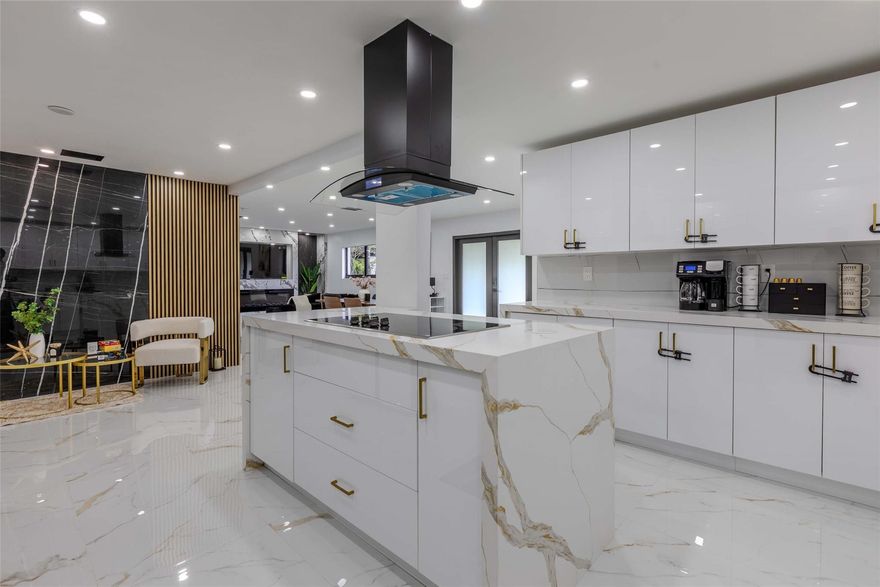 Search NO MORE!! Check out this completely remodeled SFH done with permits! If you are looking for property to use as an Airbnb, this property is already set up for Airbnb, can sleep 8 guests. If you are looking for the perfect first-time home, this is the home for you. Features 4 BRs & 3 BTHS with two on-suites, new roof, new impact windows & doors, new AC units, new plumbing, new electrical, new Interior and Exterior electrical panels. New HTR, new recessed lights. Large kitchen with sitting island, Qtz countertops, new S/S appliances, farmhouse sink, cooktop stove, wall oven/microwave combo. Enjoy an open-concept layout, and high-end details throughout. Fully fenced yard backyard with fruit trees, and plenty of room for pool. Equipped with ring cameras, ring doorbell & smart lock. This amazing property has new stucco on outside wall, freshly painted inside & out. Check out the amazing statement wall in the family room, affixed with in-wall fireplace and television. This home offers the perfect blend of comfort, style, and sophistication— schedule your private tour today! THIS WON’T LAST!!