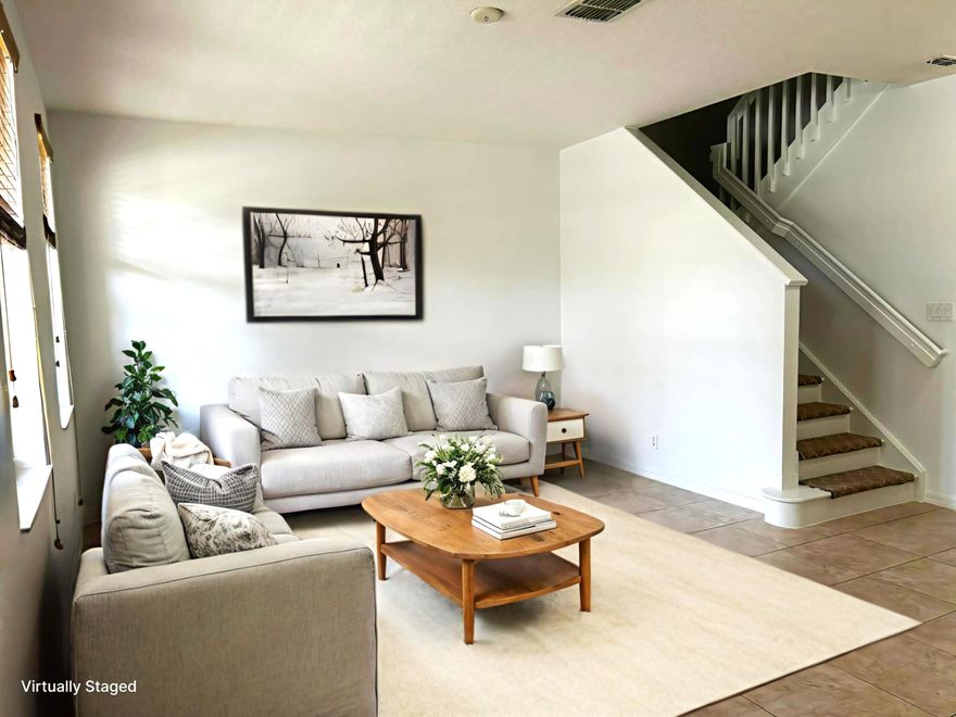 RECENT FHA APPRAISAL FOR $266,000- WALK IN WITH INSTANT EQUITY! New major components include a 2025 roof, 2019 A/C, full hurricane protection. The interior has been freshly painted and ready for a new owner! Second floor laundry. This 3 bed, 2.5 bath townhouse located in the quiet community of East Lake Village is practically maintenance free, as the monthly HOA includes your roof, building maintenance, landscaping, cable and internet, and community amenities. Perfectly situated for the ultimate Florida lifestyle, just a short distance from the beach, shopping, and the vibrant restaurants and nightlife of downtown Jensen Beach. Tile downstairs and vinyl flooring upstairs. There is a 1/2 bathroom downstairs for added convenience and a one car garage for ample storage