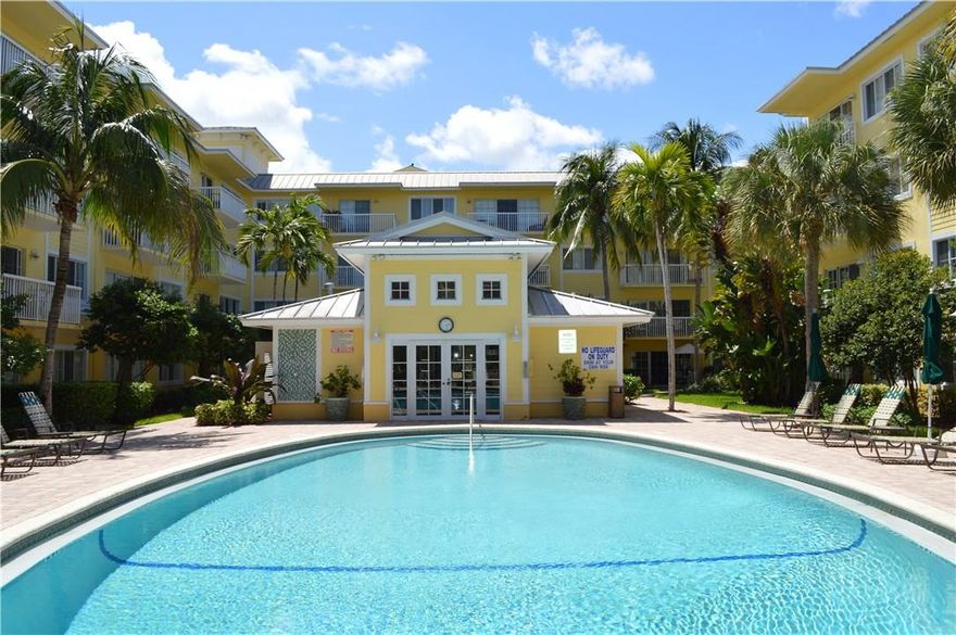 Live steps from Las Olas and downtown Lauderdale. Pine Crest Village 3BR/2BA w/TWO PARKING. Available June 1. Updated ground level unit with granite and SS appliances. Walk directly out to the pool and gym from your patio.  Tile throughout. Spacious master bedroom and bath with separate tub, shower, and double sinks. Split bedroom plan. W/D in unit. Association approval required. Minimum credit score 650. Water/cable included. Tenant pays for internet and any upgrades to cable. No pets.