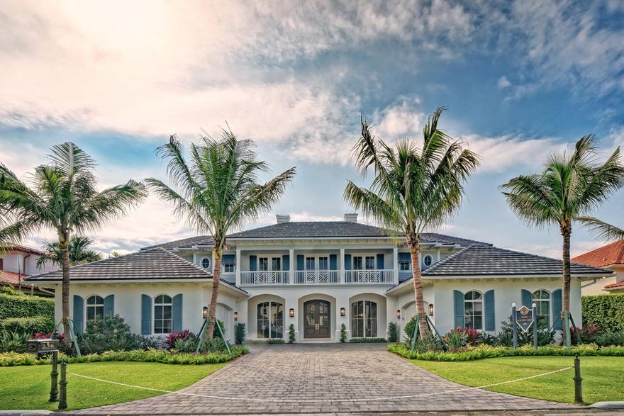 Fronting 100ft on the Butterfly Palm Waterway w/ south exposure, this brand new signature estate built by SRD Building Corp. features a spacious floorplan totaling over 8300sqft under air. Clean-lines and rich in character, this home showcases many splendid details including a foyer entry, formal living & dining rooms, private den/library, clubroom w/ bar and wine room, gourmet kitchen w/ walk-in pantry, breakfast area & large family room overlooking pool patio area w/ views of the waterway. The master suite is on the second floor & features spacious his & her bathrooms and his & her closets. Other features include 1st & 2nd floor laundry rooms, summer kitchen, natural gas, impact glass, generator, heated pool & spa, private dock &4 car garage. Buyer to pay doc stamp taxes & title ins.