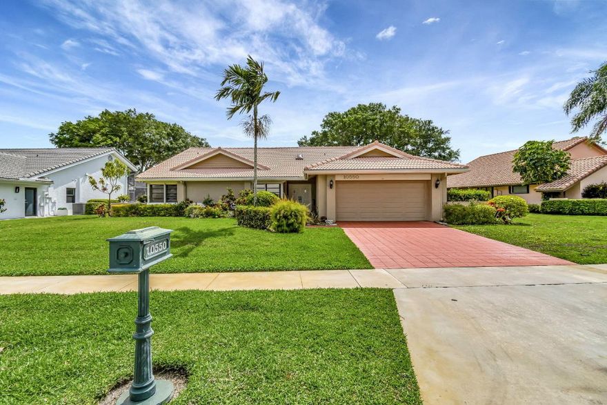 THIS HOUSE IS LOCATED IN VERY DESIRABLE BOCA WOODS COUNTRY CLUB, WITH MANDATORY MEMBERSHIP OF $95000 TO BE PAID CASH 10 DAYS BEFORE CLOSING TO THE CLUB, APPROXIMATELY,  28,000/YEAR THEREAFTER. NEW CLUB FACILITIES, CLUB HOUSE - FANTASTIC SPA WITH SAUNA AND STEAM ROOM, YOGA ROOM, PILATE ROOM, UPSCALE GYM FACING THE BEAUTIFUL VIEW OF THE GOLF COURSE. 2 RESTAURANTS, CARD ROOMS, LOUNGE BAR AND TERRACE OVERLOOKING A BEAUTIFUL VIEW COMPLETE THE PLEASURE TO LIVE HERE, THE HOUSE OFFERS 3 BEDROOMS, 2,5 BATHS, LARGE LIVING AREA, LAUNDRY ROOM, COVERED PATIO AND A POOL. JUST DESIGN YOUR PROJECT TO COME WITH  GREAT POTENTIAL.