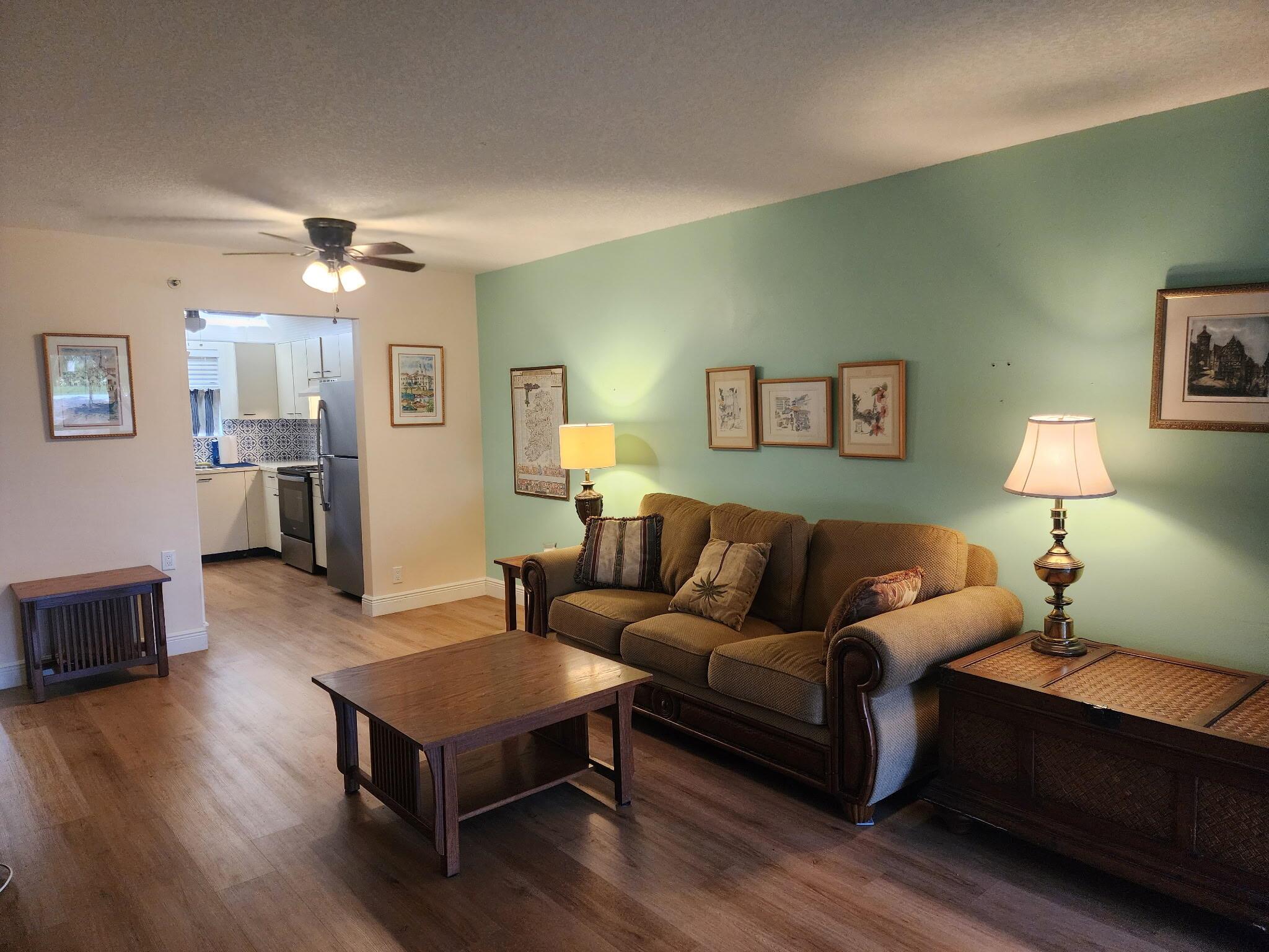 Welcome to this well-maintained 2-bedroom, 2-bath condo offering comfort, convenience, and a peaceful water view complete with a charming fountain. Located in well kept community, this unit features a washer and dryer inside for your ease and privacy. The condo fee includes most major expenses, giving you worry-free living. Enjoy your mornings or evenings relaxing on the covered screened patio. Please note: Rentals are not permitted for the first 24 months of ownership, making this a perfect choice for owner-occupants seeking a tranquil, long-term home.
