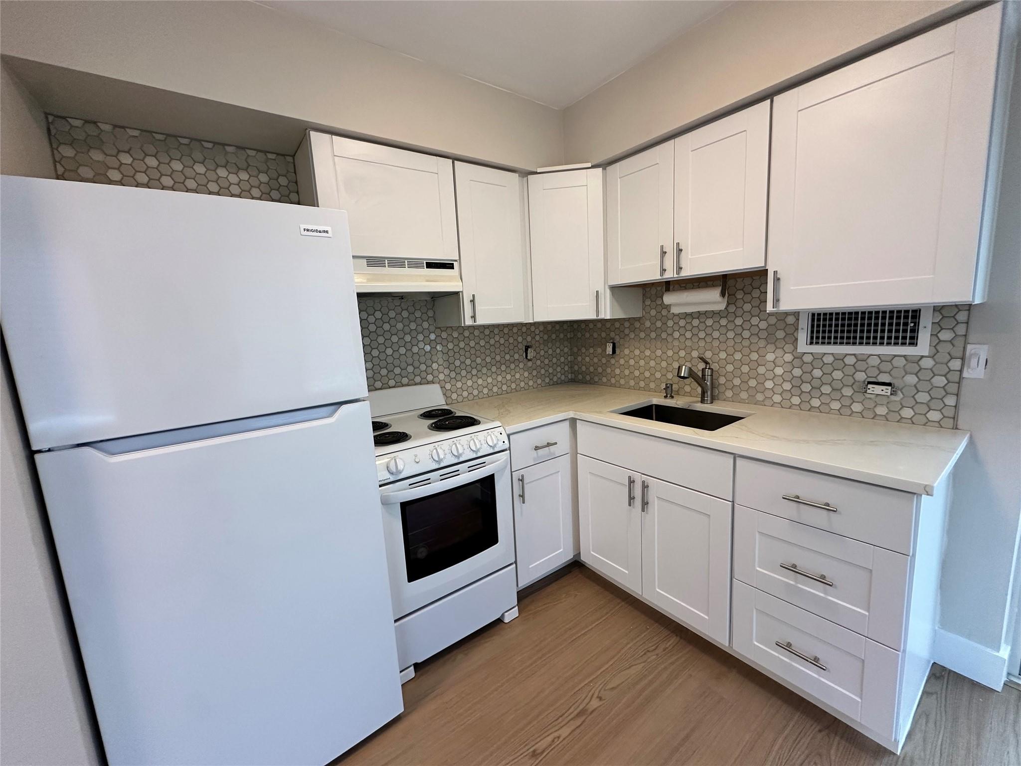 Bright and modern 1/1 in a great residential area. New luxury vinyl floors, updated kitchen with quartz countertops, and renovated bathroom. Impact windows/doors, fresh paint, and new AC. Spacious closets plus on-site washer/dryer. 2 parking spots if needed. Close to highways, downtown, shopping, and dining. Water included. Requirements: 700+ credit, clean background, no evictions. First/last/security, renter's insurance, and non-smokers only. 1 dog allowed but non barker, no aggressive breeds and 40 pound limit.
