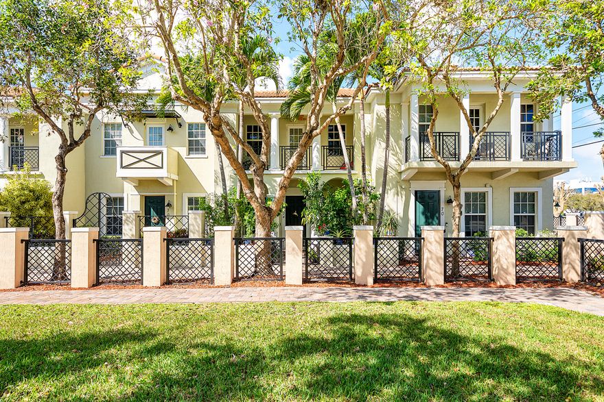 BEST LOCATION you will ever find! Located just off the I-95 and Congress Ave exit in THE BEST SCHOOL DISTRICT, this spacious 2-bed, 3-bath townhouse was built in 2007 by Lennar and features a 2-car garage with epoxy floors and IMPACT WINDOWS throughout. Interior upgrades include tile and waterproof vinyl flooring throughout the home, granite countertops, HIGH CEILINGS and private patio off the kitchen.   The community is surrounded by two scenic lakes and offers a clubhouse, pool, playground, and recently renovated fitness center. Ideally located just 15 minutes to Downtown Boca Raton and 10 minutes to Downtown Delray Beach, with Spanish River Beach and Delray Beach only about 10 minutes away.  This community allows rentals right away!