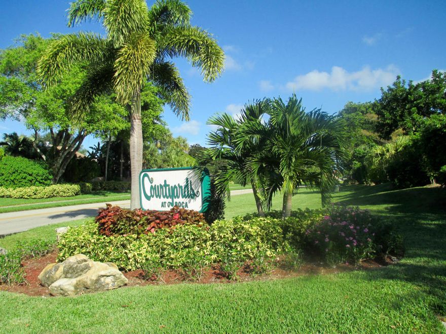 Wonderful 2 br/2.5 bth two-story townhouse. Spacious and bright. Guest bath on the main level; TWO EN-SUITE MASTER BEDROOMS w/ private baths and berber carpet are on the 2nd floor. Large and PRIVATE screened-in patio. NEW A/C. Central Boca Raton area with EXCELLENT SCHOOLS. Walking distance to houses of worship. Available annually. LONG-TERM RENTERS WELCOME!!