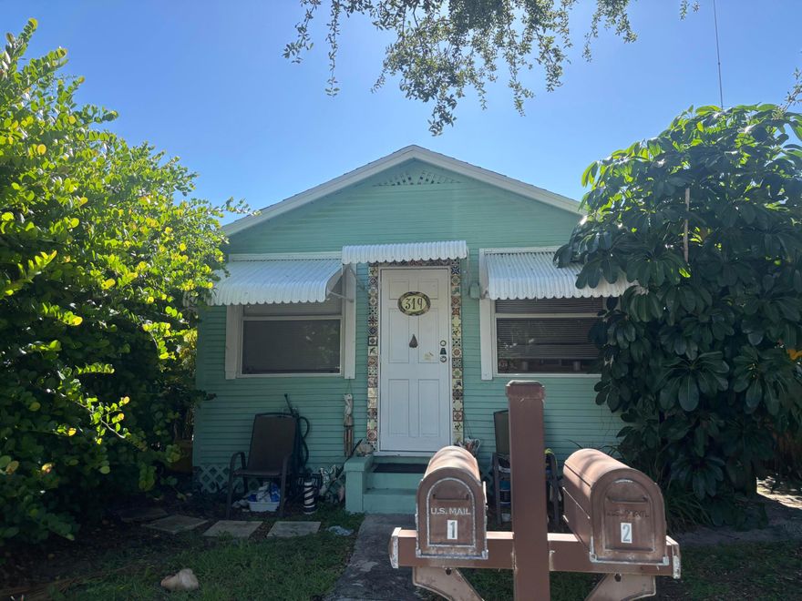 Cozy Key West style duplex conveniently located close to everything Lake Worth has to offer. Only 3 blocks to downtown and just over a mile to the beach, this property is highly desirable to renters looking to ditch the car and live the Florida lifestyle. Front unit is a 2/1with a small front porch and the rear is a 1/1 with a spacious backyard.