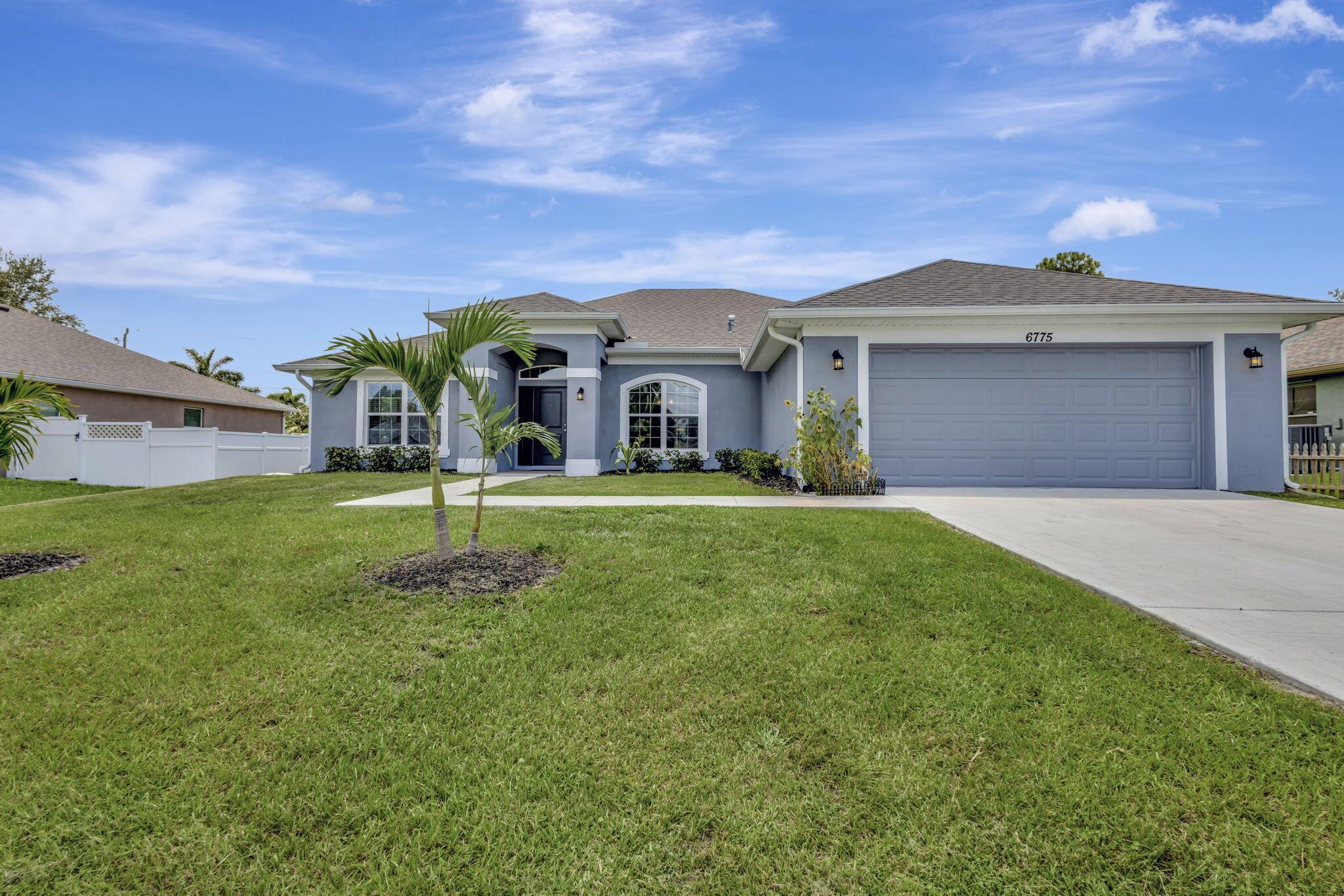 Experience the elegance of this breathtaking new construction home, built in 2022. This property features 4 bedrooms, 3 bathrooms, and a generously sized 2-car garage, all within a spacious 2,281 sq. ft. layout designed for comfort and privacy with a split floor plan. The modern kitchen is a chef's dream, showcasing granite countertops, 36-inch cabinets, and stainless steel appliances, making it ideal for cooking and hosting gatherings. The primary suite serves as a private retreat, featuring dual closets, double vanities, a luxurious soaking tub, and a separate shower for ultimate relaxation. Additional highlights include gutters, a large backyard shed, and window coverings for added comfort. With no HOA restrictions, you will have the freedom to personalize your living experience. Nestl
