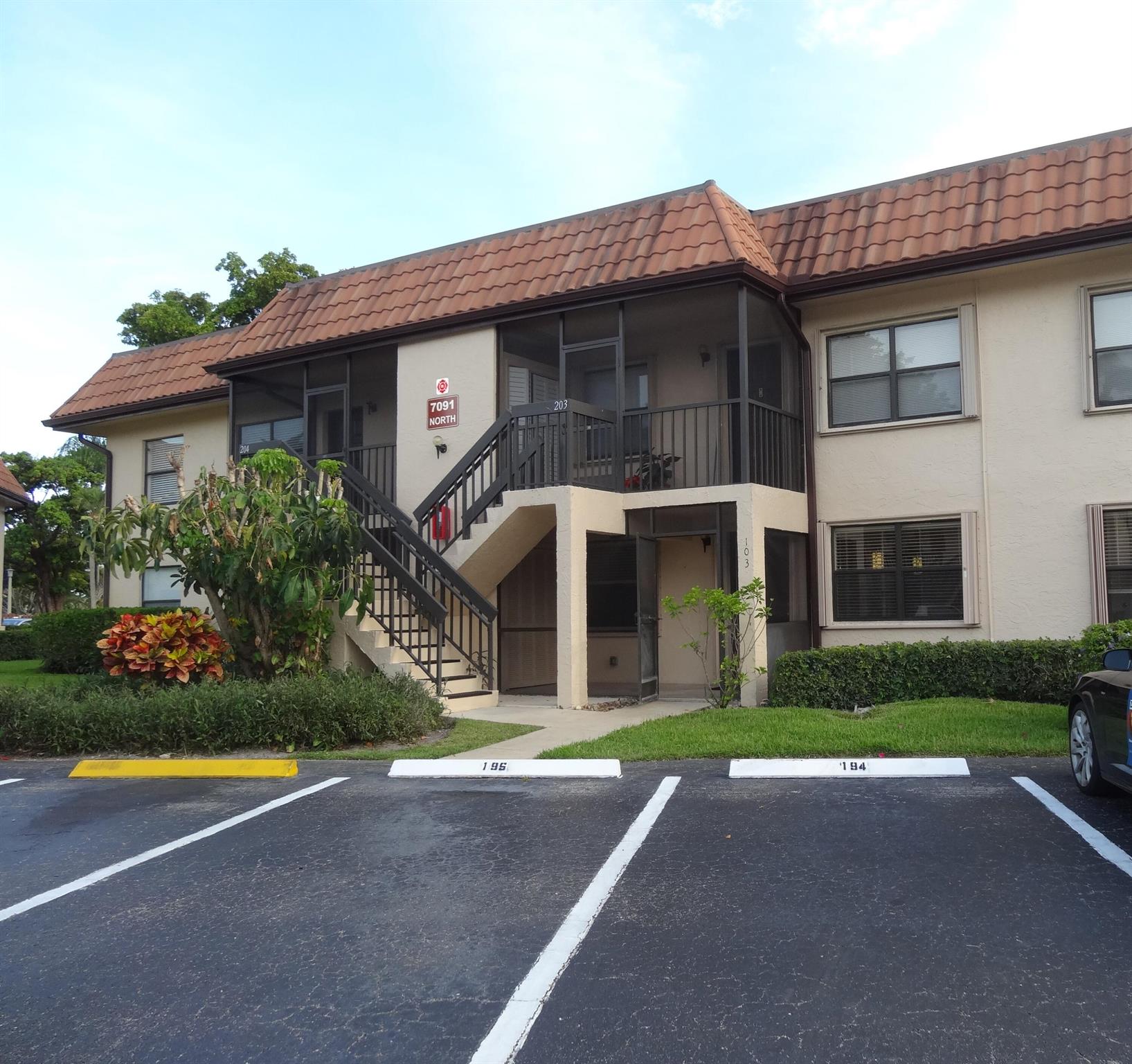 Beautiful light and bright ground floor, remodeled unit, titled throughout and painted with neutral colors. Screen porch with storage closet. All new stainless-steel appliances in the kitchen. New White European style cabinets in kitchen and bathrooms. Accordion shutters in all windows and front door. 1 Assigned Parking space in front of the unit and 1 guest parking space. Property approximately 8 miles from the beach. HOPA condo (55+) Per condo association only one person need be 55+. Water and Sewer plus basic cable is included. Maximum of vehicles allowed 2. Condo's Application: nonrefundable 3rd party. Tenant Evaluation fee is $150 per person or married couple.