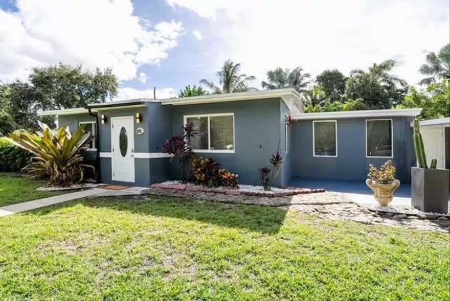Charming 3-bedroom, 2-bath home situated on a spacious quarter-acre lot in the heart of Wilton Manors. This property features an inviting heated in-ground pool set within a peaceful and serene backyard, perfect for relaxing or entertaining. Additional highlights include a convenient carport and abundant storage throughout. Ideal for families or investors alike, the home offers both comfort and functionality. Nestled in a quiet neighborhood with friendly neighbors, yet just a short walk to the vibrant heart of Wilton Manors with its plethora of restaurants, shops, and entertainment options. Enjoy the perfect balance of tranquil living and in-town convenience—truly the best of both worlds.
