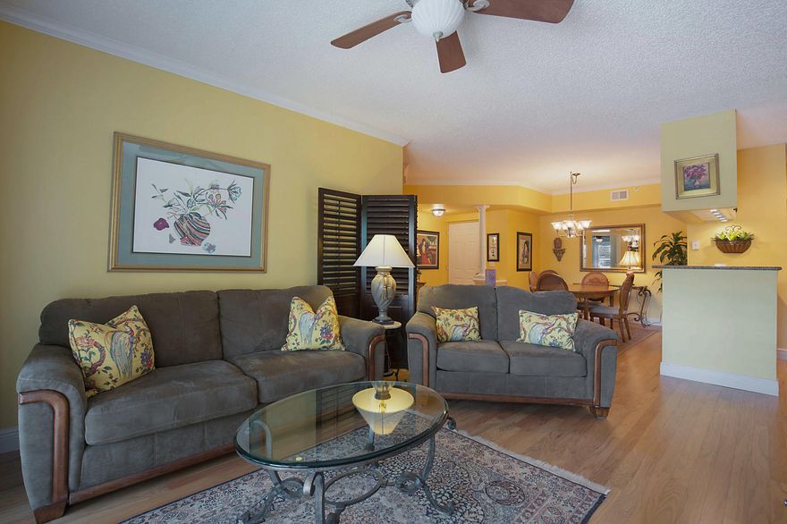 RARELY SEEN ON THE MARKET AT TUSCANY, A  SPACIOUS 3 BED 2 BATH, CORNER UNIT WITH A PRIVATE SECURE INDOOR GARAGE,  2019 NEW A/C ,ENGINEERED  HARDWOOD FLOORING THROUGHOUT, PLANTATION SHUTTERS IN EVERY ROOM, FRAMELESS SHOWER DOORS, NEWER W/H,  ACCORDION SHUTTER, PHANTOM SCREEN, CEILING FANS IN EVERY ROOM, CROWN MOLDING, TILED BALCONY.   COMMUNITY IS FULLY FUNDED.

A TURNKEY HOME, SOLD FURNISHED

A SHORT WALK/QUICK DRIVE TO A SHOPPING PLAZA ( BANKING GROCERIES, DINING, DRY CLEANER & POST OFFICE) ,1.5 MILE FROM THE BEACH & 3 MILES FROM DELRAY'S ATLANTIC AVE.  A PERFECT SPOT FOR A PRIMARY OR SEASONAL HOME. 

TUSCANY OFFERS AN ACTIVE CLUBHOUSE, ONSITE MANAGEMENT, GYM, BASKETBALL COURT, CLAY TENNIS COURTS, POOL TABLE , CLUB ROOM, COMMUNITY POOL /HOT TUB.