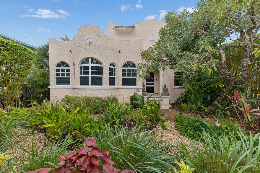 This 1925 Spanish Revival home in Lake Worth Beach offers 4 bedrooms, 2 bathrooms, and 2,400 square feet of timeless character paired with modern upgrades. Ideally located near the beach and Downtown, this move-in-ready historic residence delivers charm, walkability, and a true coastal lifestyle.

Interior features include arched doorways, original wood floors, built-in cabinetry, vintage interior doors, and a wood-burning fireplace, preserving the craftsmanship and architectural detail buyers seek in a historic Florida home. Significant improvements include impact windows and doors, a 2021 roof, Trane XL19i two-stage A/C system, and a tankless gas water heater.

The private backyard is designed for Florida indoor-outdoor living, featuring a pool, hot tub, spacious deck, tiki hut, This 1925 Spanish Revival home in Lake Worth Beach offers 4 bedrooms, 2 bathrooms, and 2,400 square feet of timeless character paired with modern upgrades. Ideally located near the beach and Downtown, this move-in-ready historic residence delivers charm, walkability, and a true coastal lifestyle.

Interior features include arched doorways, original wood floors, built-in cabinetry, vintage interior doors, and a wood-burning fireplace, preserving the craftsmanship and architectural detail buyers seek in a historic Florida home. Significant improvements include impact windows and doors, a 2021 roof, Trane XL19i two-stage A/C system, and a tankless gas water heater.

The private backyard is designed for Florida indoor-outdoor living, featuring a pool, hot tub, spacious deck, tiki hut, low-maintenance yard, and rear alley accessperfect for entertaining or relaxing year-round.

Located just minutes from Lake Worth Beach, Bryant Park, Snook Islands, restaurants, shopping, and art galleries, this home is ideal as a primary residence or second home.

Homes like this aren't built anymoreand rarely become available.