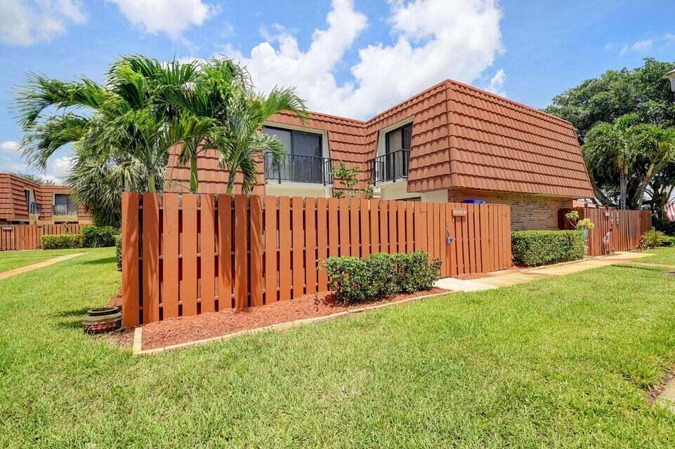 Welcome home to this lovely updated 2-story condo. Spacious floor plan with dual ensuites. Updated kitchen with stainless steel appliances and granite countertop. Enclosed outdoor patio perfect for all-year round entertainment and privacy. Community offers amenities like pool, tennis and car washing stations. Located in the heart of Delray with close proximity to the Turnpike as well as i-95. A short drive to shops, restaurants, beaches and the lively & famous Atlantic Ave. Pet under 50 pounds welcomed No aggressive breeds. This home will not last!