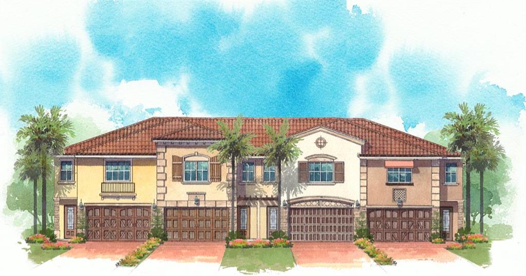 Richly designed brand new townhome in sought after Binks area of Wellington! Room to roam with nearly 3,000 total square feet & 2291 square feet of luxury living under AC. Tile downstairs and premium carpet upstairs. Quartz countertops and backsplash, elegant maple cabinets with soft close drawers in kitchen and baths. Stainless steel appliances, volume ceilings upstairs and down. Impressive master suite with oversized his & hers closets, tray ceiling, double sinks, huge shower & covered balcony! Exterior features
