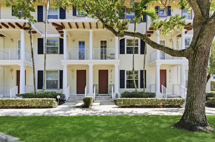 Spacious 3-story townhome in the heart of Abacoa's Antigua community, offering nearly 2,000 sqft of thoughtfully designed living space. This bright, well-maintained home features large windows, wood/bamboo flooring, & fresh interior paint throughout. The layout provides ideal separation of living & private spaces. A versatile first-floor flex room with a half bath functions as a 4th bedroom, office, or guest suite. Enjoy a quiet, tree-lined setting with views of the tennis courts, while remaining centrally located near beaches, parks, shopping, dining, Downtown Abacoa, Roger Dean Stadium, FAU, and Scripps. Easy access to major highways. Solid CBS construction, 2-car garage & a low HOA. Metal roof. Positioned to offer exceptional value within one of Jupiter's most desirable communities.