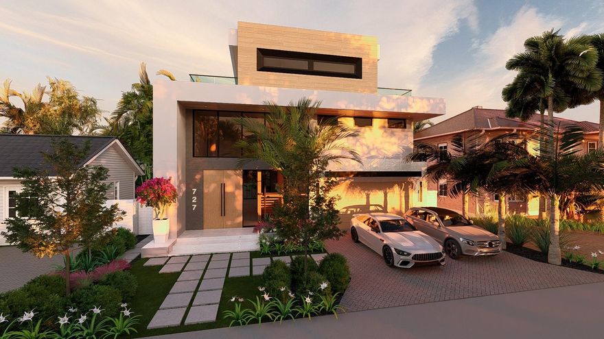 PRE-SALE. UNDER CONSTRUCTION DESIGNER 3 STORY WITH ELEVATOR SINGLE FAMILY HOME.
This house is ready to be a home with an invitation to experience the essence of luxury urban living in adoration of your own 4100 Square feet of airconditioned space, private 500 Square feet two-car garage, outdoor living 750 square feet of leisure pool deck, complete with outdoor grill kitchen, and the elevated indulgence of Equinox Louvered motorized pergola. Explore the open space of 1700 square feet of expansive terraces with vistas across upscale Victoria Park sprawling lush tropical landscape.