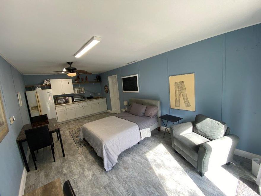 Equestrian delight! Seasonal/Annual studio apt. Currently occupied: Available 2/10/2026.  Live w/your horse on 14 Ac farm on B Rd in Lox. Groves minutes from PBIEC/WEF!  (Options for partial board or dry stalls). Features: Newly  constructed cover over 20mx40m GGT footing warm-up arena + separate XLg all-purpose arena w/non-flooding bouncy screening sand/clay w/flat grass footing + trails & shaded paddocks. Studio has full bath, queen thermopedic bed, desk, kitchenette w/refrigerator, convection & toaster oven. +$50/mo for electric,. Water/shared use of laundry included. Hotspot recommended for Wifi. Private gate to enter farm, park by entrance. No smoking on premises. An animal sanctuary-no guests allowed. Small pet considered on case-by-case basis. No cats due to allergies.