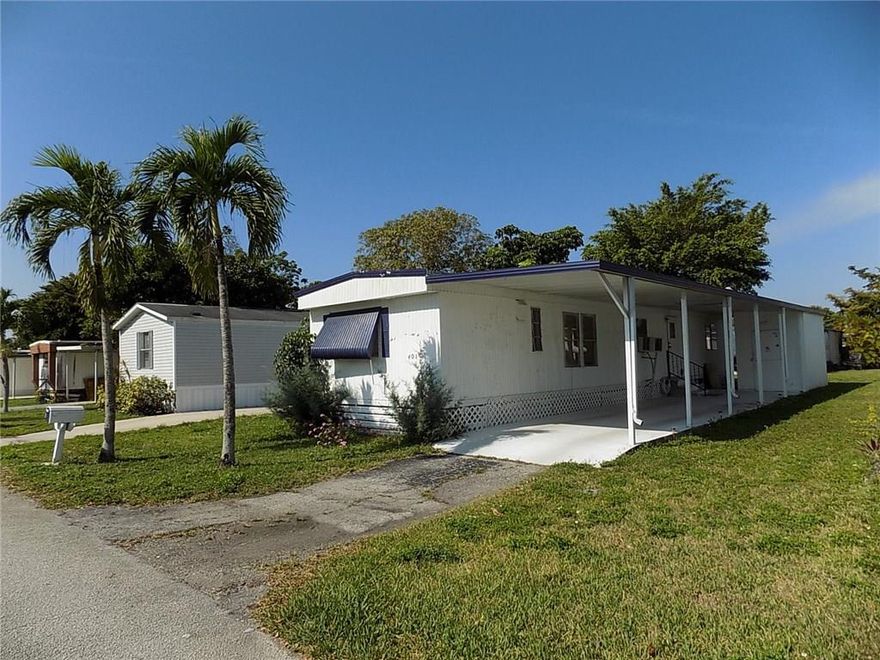 All Ages Community. Close to Sawgrass Mills Mall and Major Highways. Walking distance to schools. No Rental Restrictions. You own the LAND.