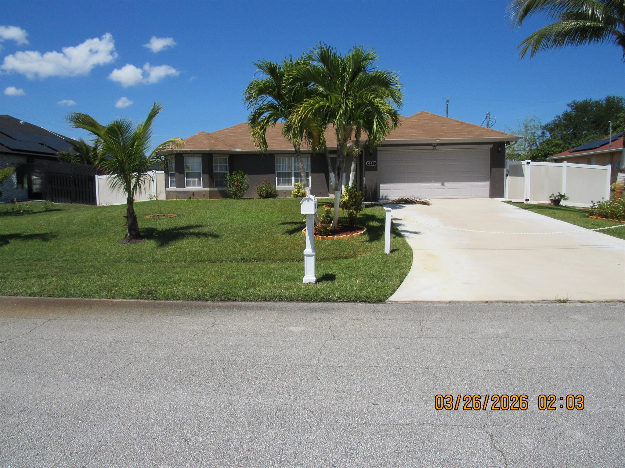 BEAUTIFULY REMODLED 3 BDRM / 2 BTH 2 CAR GARAGE HOME LOCATED WITHIN THE WELL DESIRED AREA CLOSE TO GATLIN/PORT SAINT LUCIE BLVD. WITHIN CLOSE DISTANCE TO SCHOOLS, SHOPPING, DINING & ENTERTAINMENT WITH IS EASY ACCESS TO I-95 AND THE TURNPIKE. THE HOME FEATURES SPACIOUS ROOMS, HOME FEATURES ALSO INCLUDE A LIVING AND DINING AREA. PROPERTY HAS PLEANTY OF SPACE FOR A POOL. IMMACULATE LAWN AND GARDEN WITH FRUIT TREES. THIS HOUSE IS A MUST SEE AND IS PRICED TO SELL.