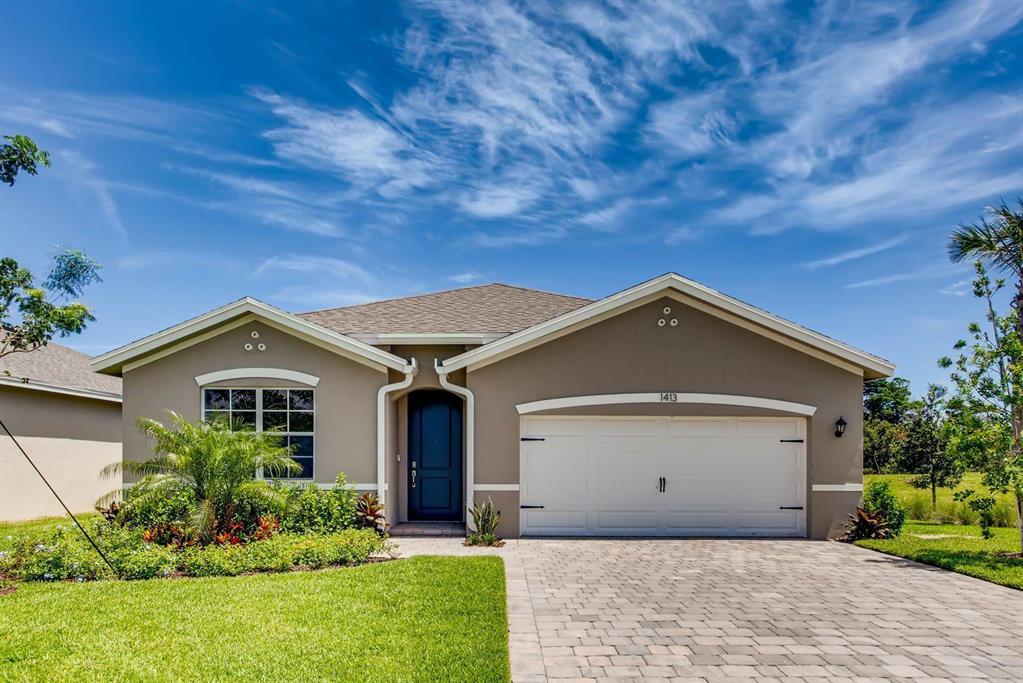 Beautiful Brand NEW Built Home. Never lived in. This 4 bedroom 2 bath home is located on an end lot with no neighbor on one side. Home features quartz countertops, stainless steel appliances, open concept living room, large pantry, decorative light fixtures and much more. Close to the community pool as well. Walk to Publix with private gated entrance. Walking distance to downtown Jensen which has lovely dining and shopping. Beach is 2.8 miles away. Don't miss out. Call today 😊