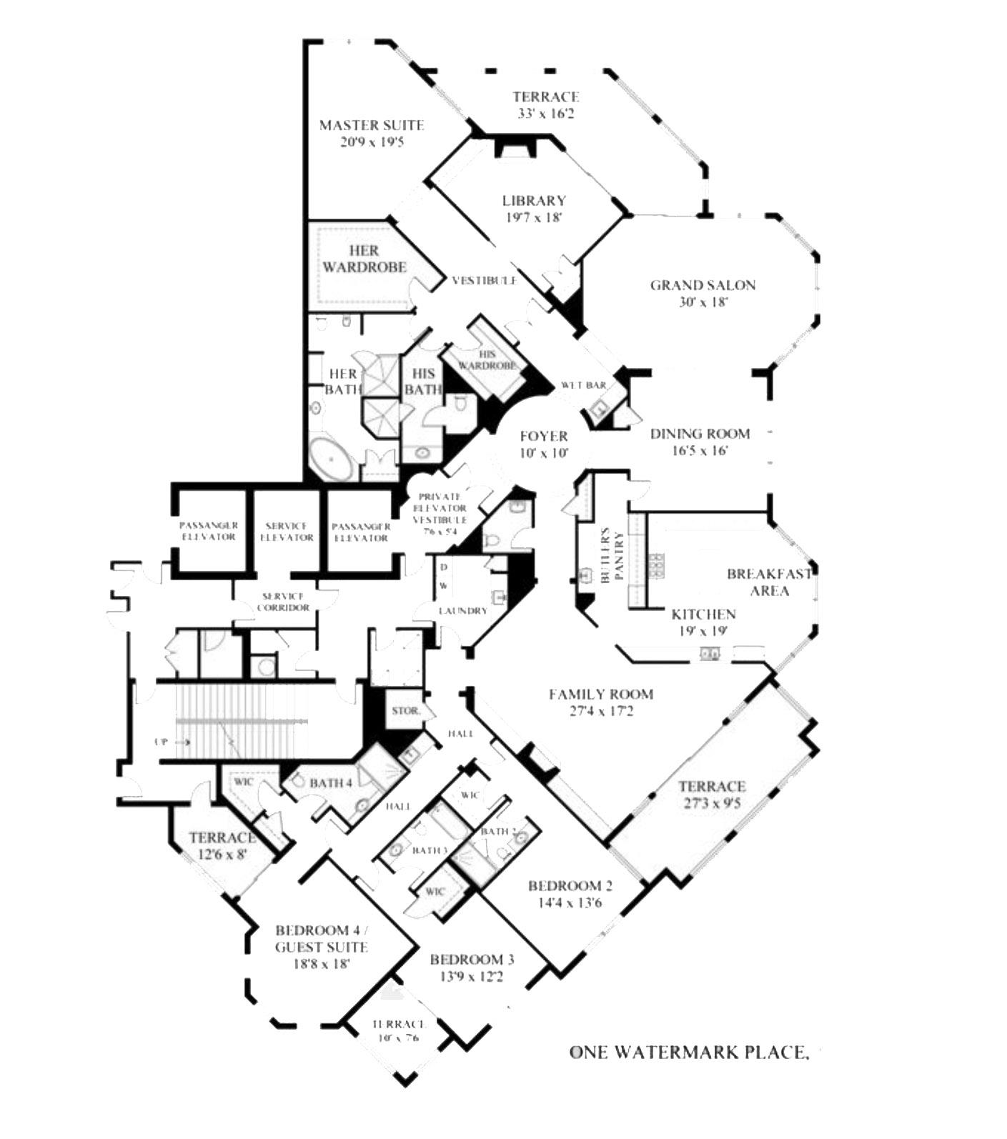 ONE WATERMARK PLACE OF TH - Residential