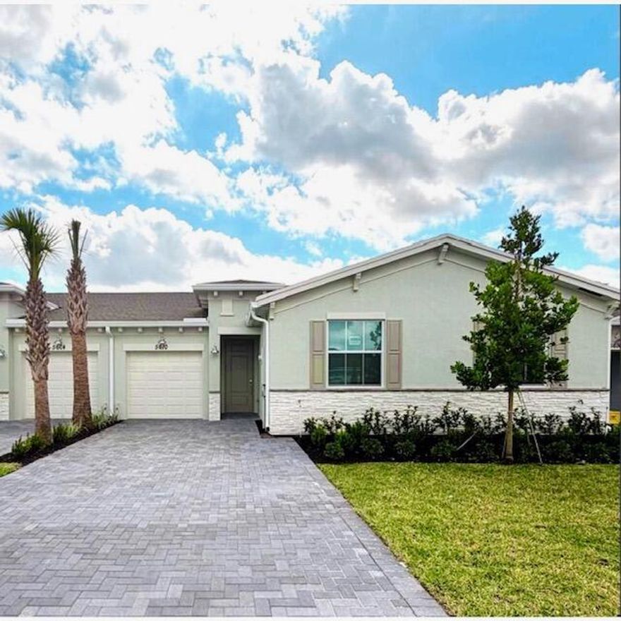 Welcome to Delray Trails, Delray Beach's premier 55+ community! Be the first to enjoy this brand-new 2-bedroom, 2-bath villa offering a bright open floor plan, wood-look tile flooring throughout, modern white cabinetry, and elegant quartz countertops. The spacious kitchen flows seamlessly into the main living area, perfect for everyday living and entertaining.
Landscaping and internet are included for easy, low-maintenance living. Residents enjoy resort-style amenities including a clubhouse, fitness center, pool, tennis, pickleball, and scenic walking paths, all just minutes from beaches, dining, and shopping.